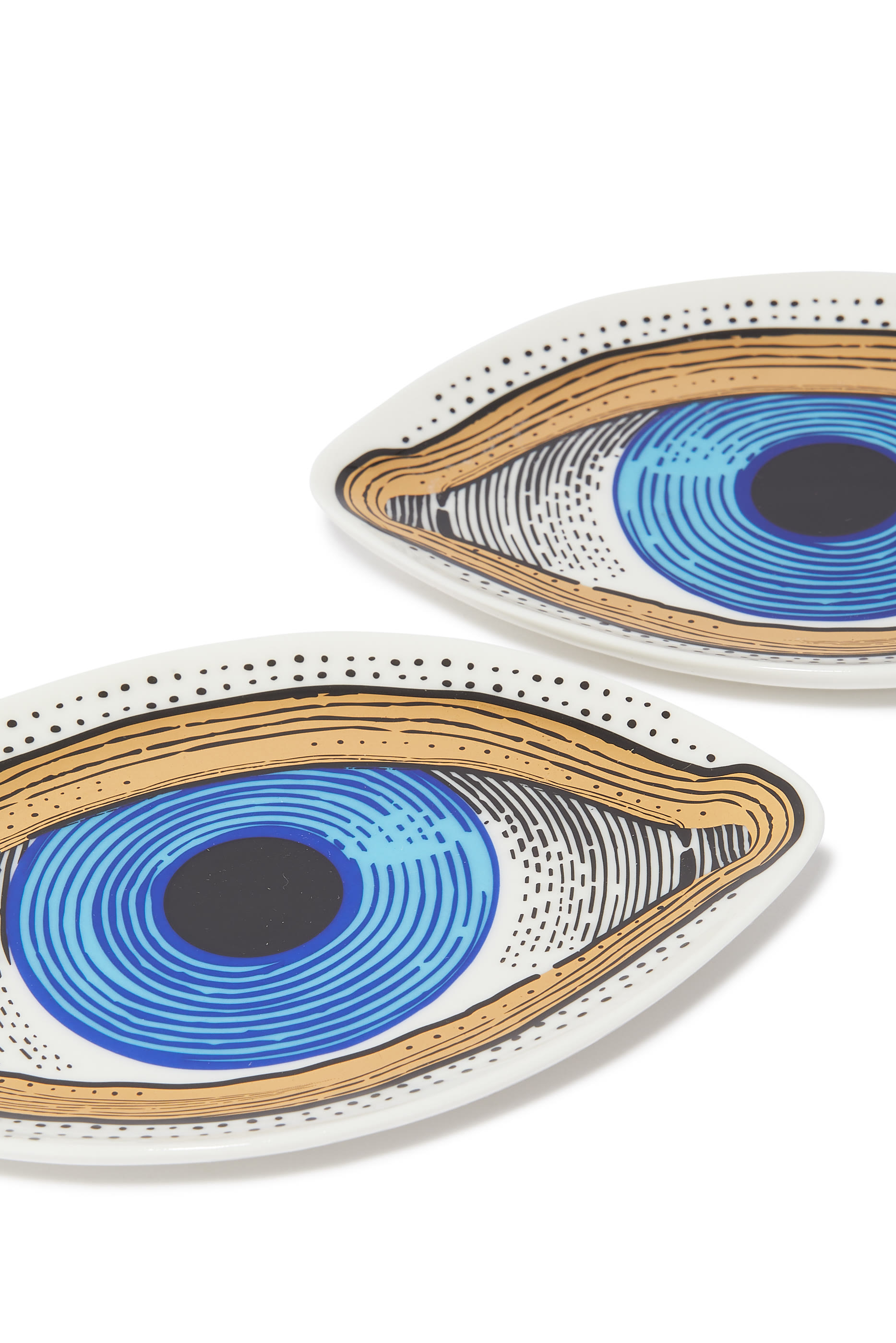 مجموعة صواني حلي بتصميم عين، قطعتين