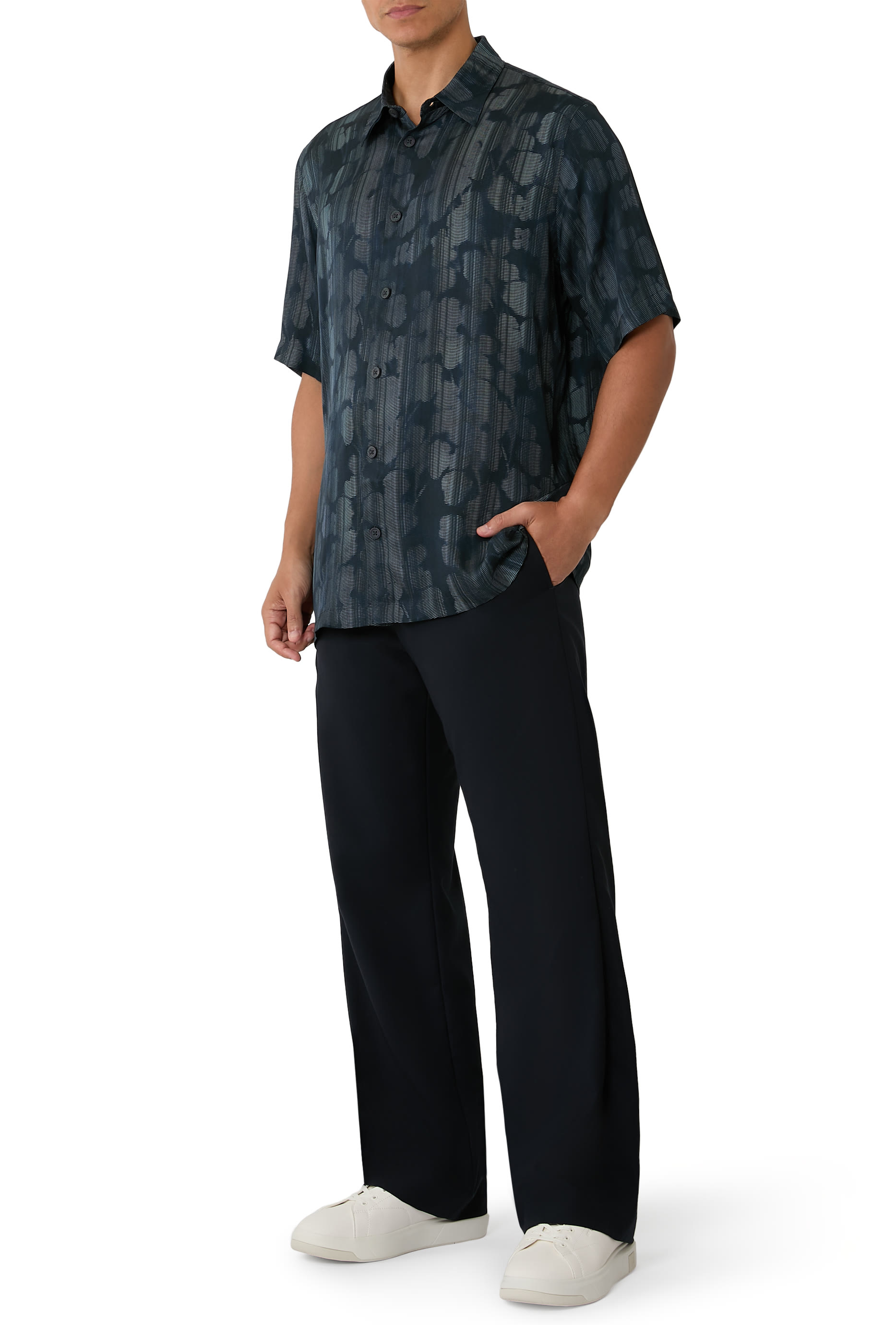 قميص تويل وفيسكوز