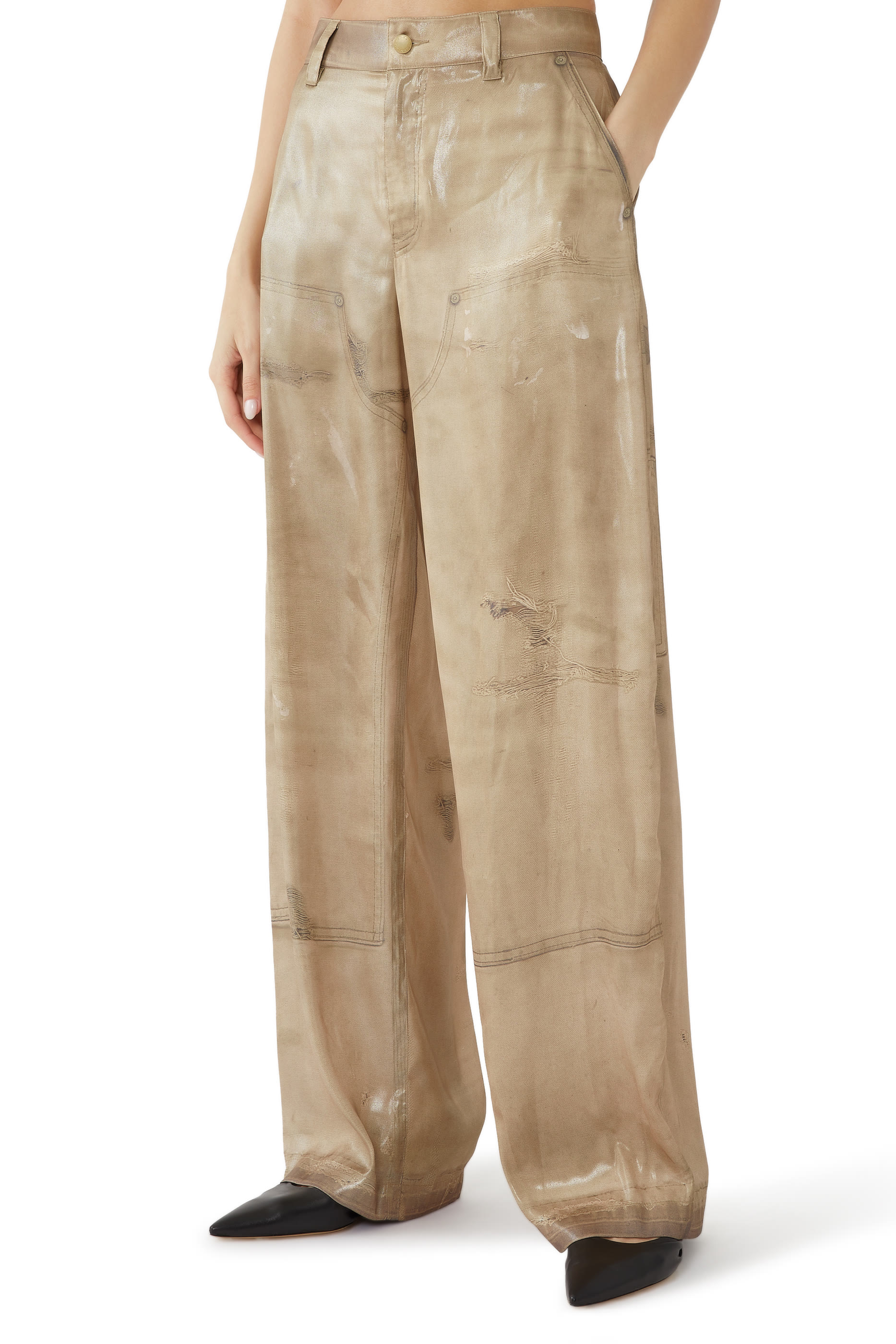 بنطال ترومب لوي ووركوير بقصة ساق واسعة