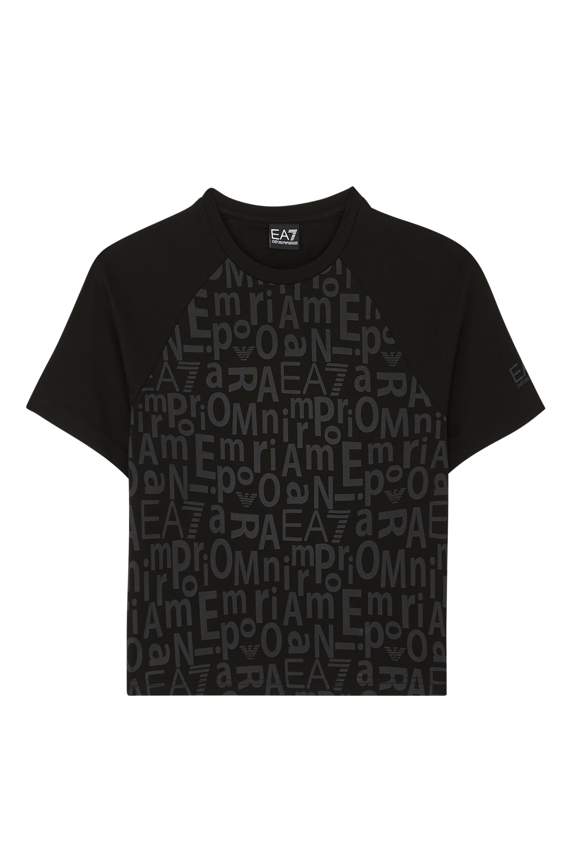 تيشيرت قصير بشعار الماركة غرافيك