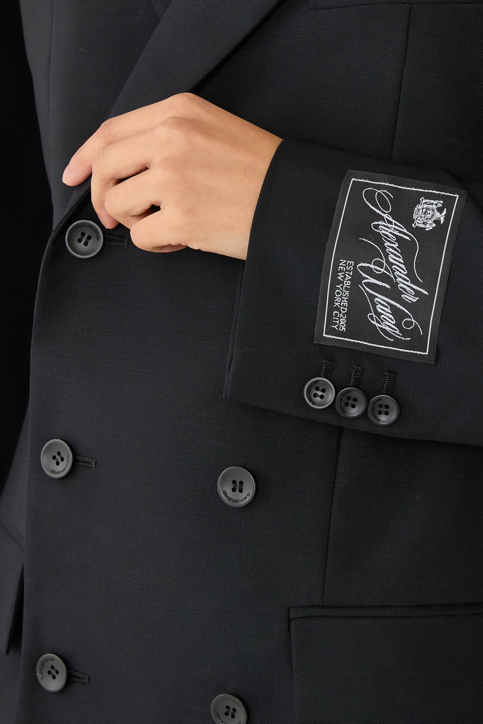 فستان بنمط بليزر بصفي أزرار