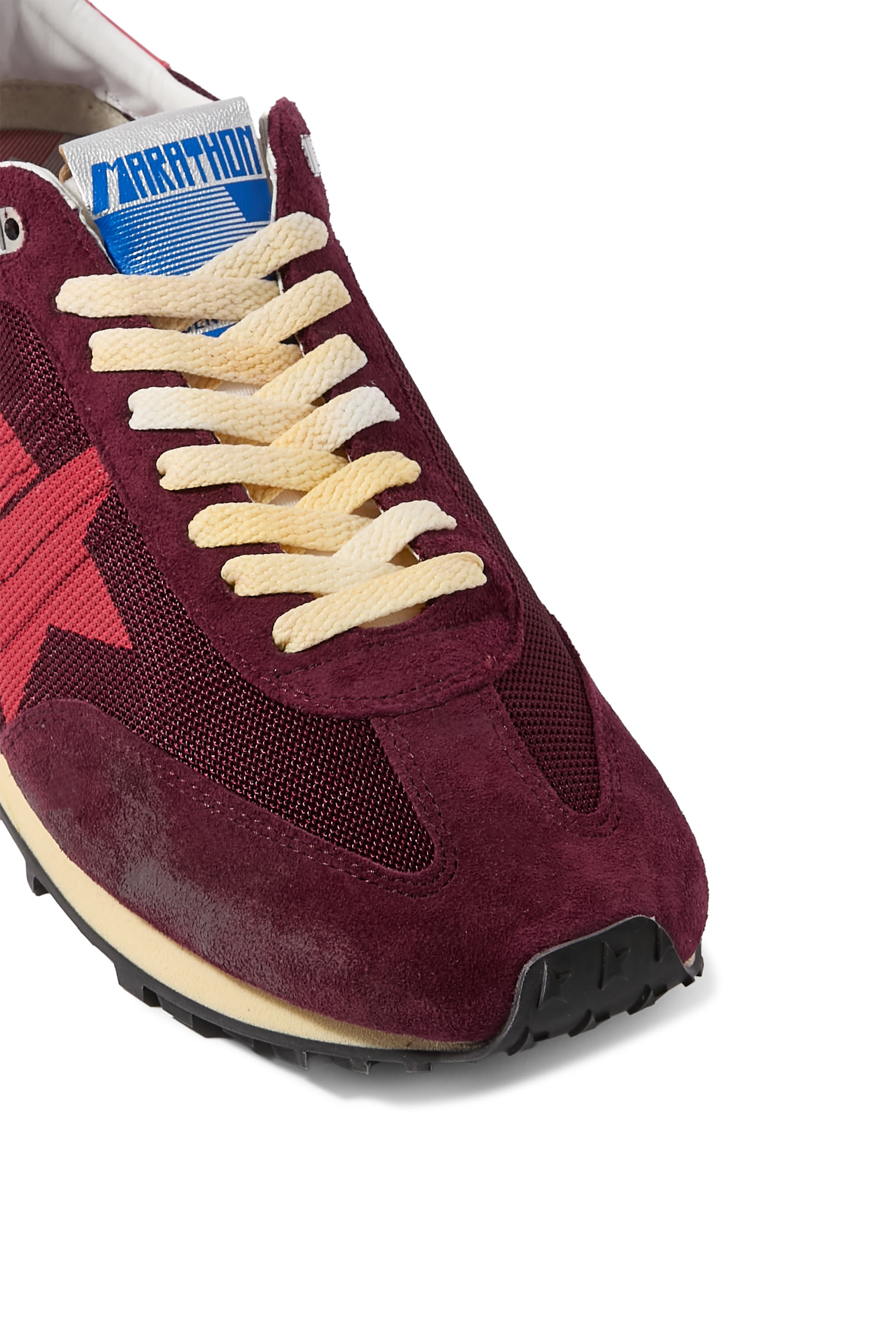 سنيكرز مانز ماراثون بطبعة نجمة قماش شبكي وشمواه