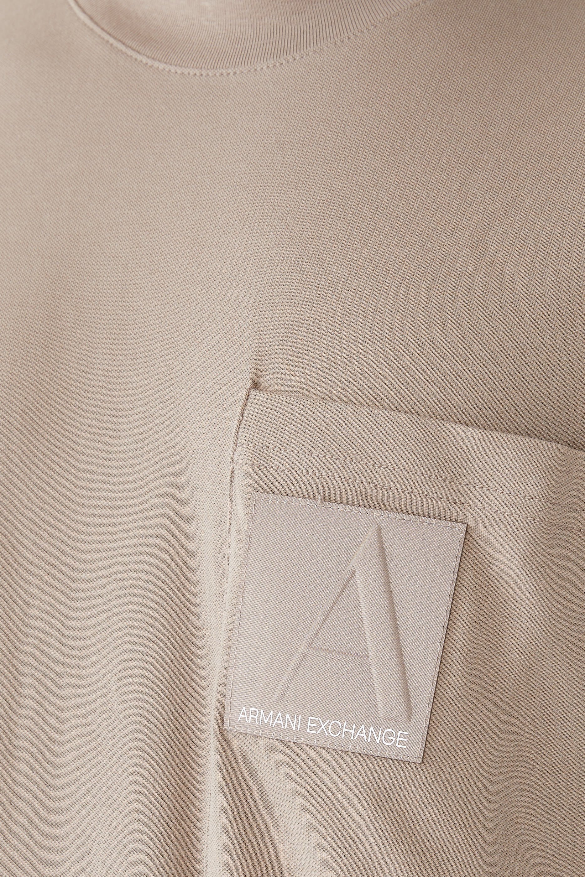 تيشيرت قطن عضوي بشعار الماركة