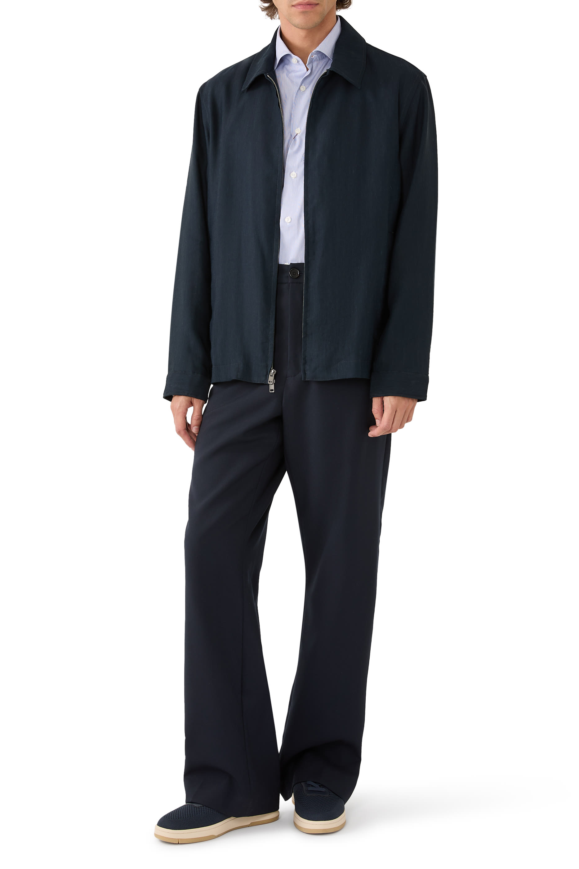 قميص بقصة ضيقة قطن