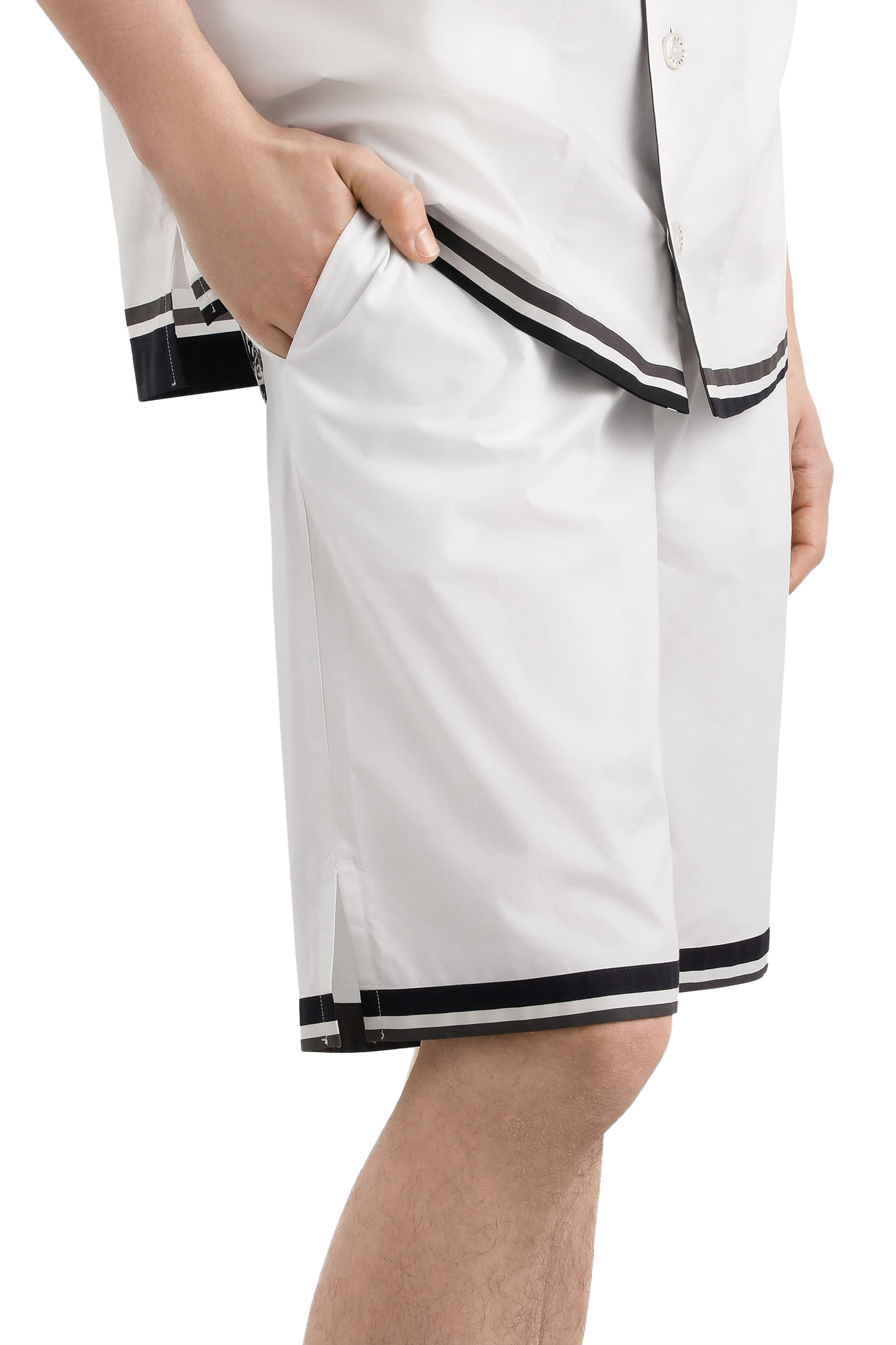 شورت بنقشة مايوليكا بوبلين