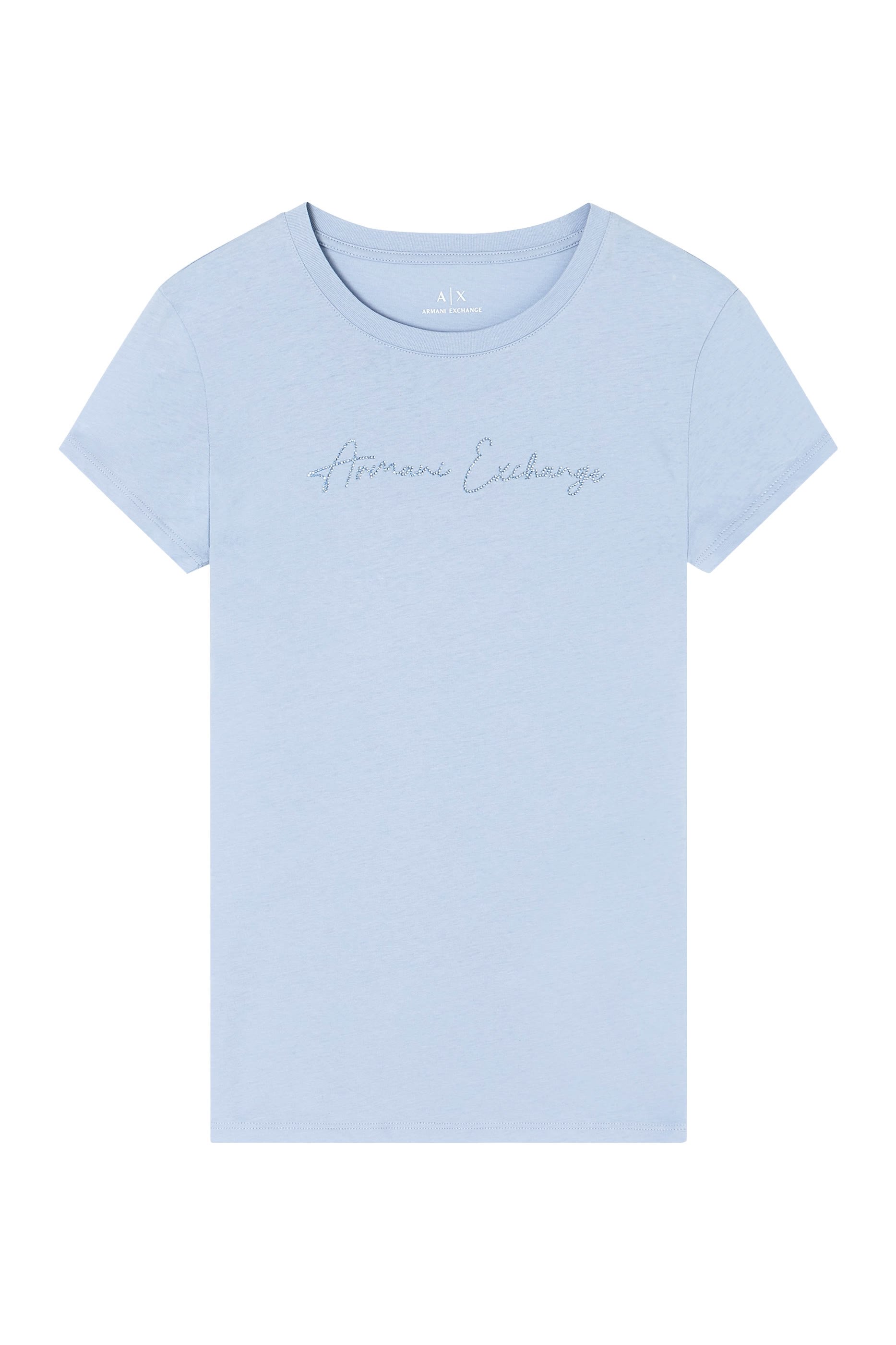 تيشيرت بأكمام قصيرة وشعار الماركة