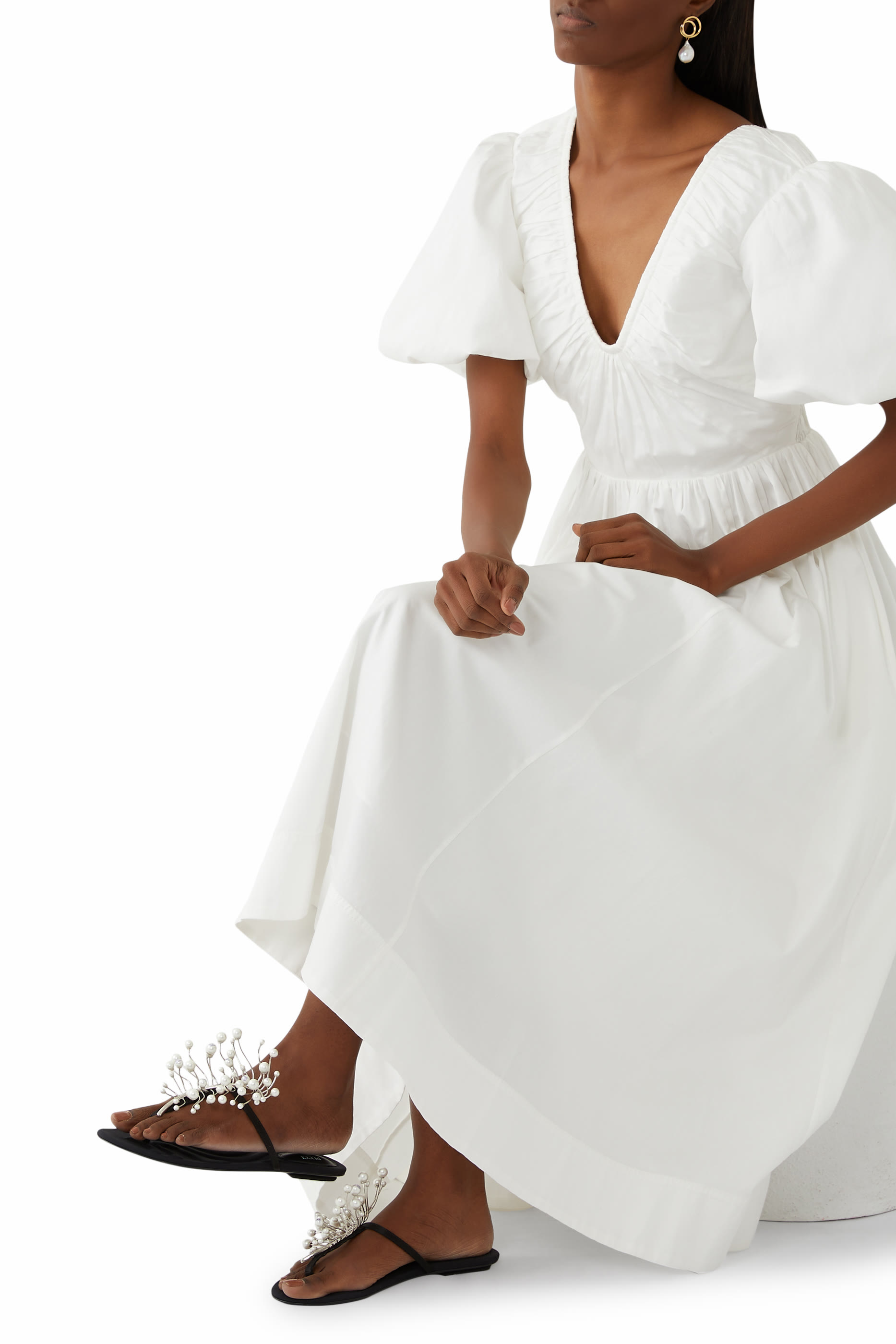 حذاء خفيف بتصميم ثونج بكعب مسطح