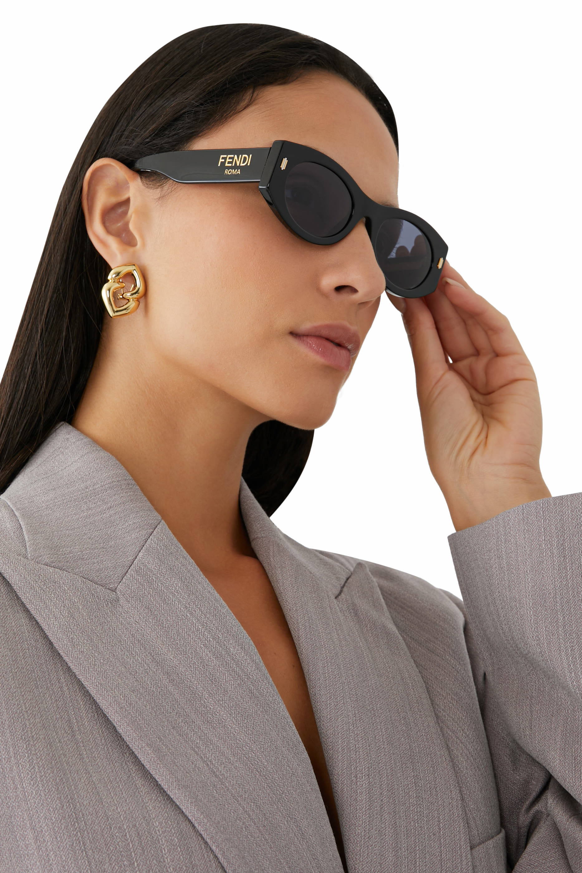 نظارة شمسية روما بإطار بتصميم بيضوي