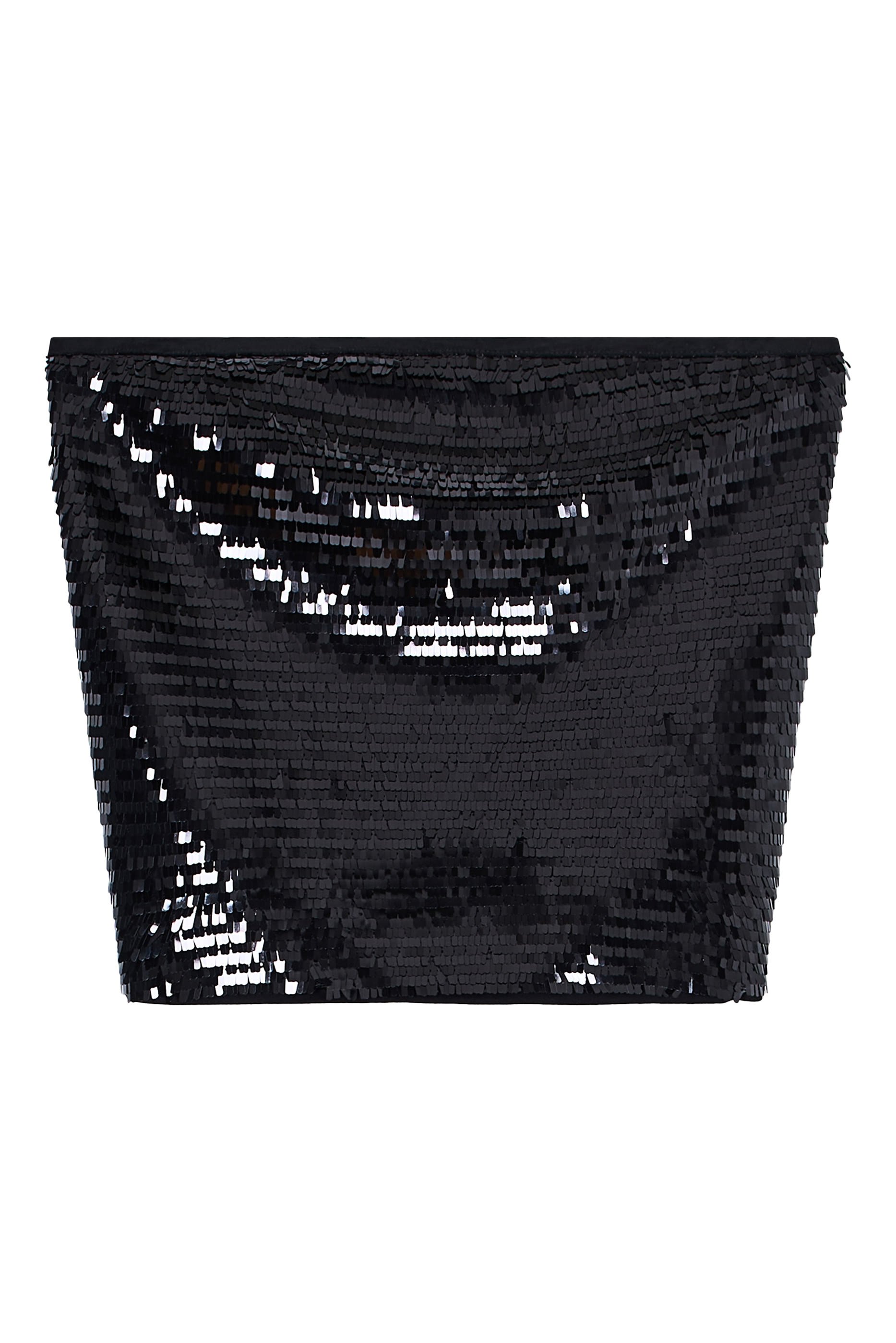 بلوزة نايت لاب بلا حمالات مزينة بترتر