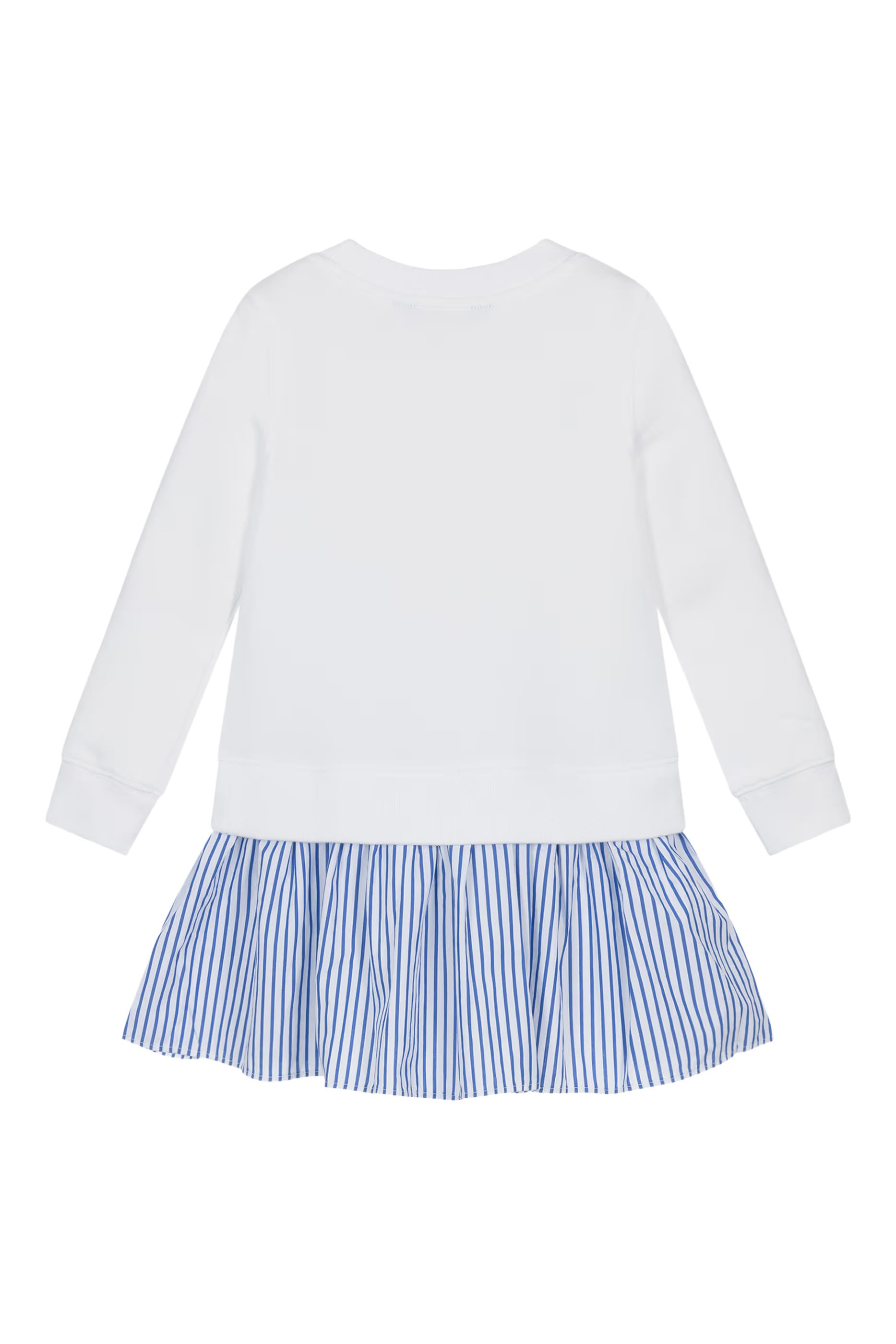 فستان صوف بتنورة مخططة للأطفال