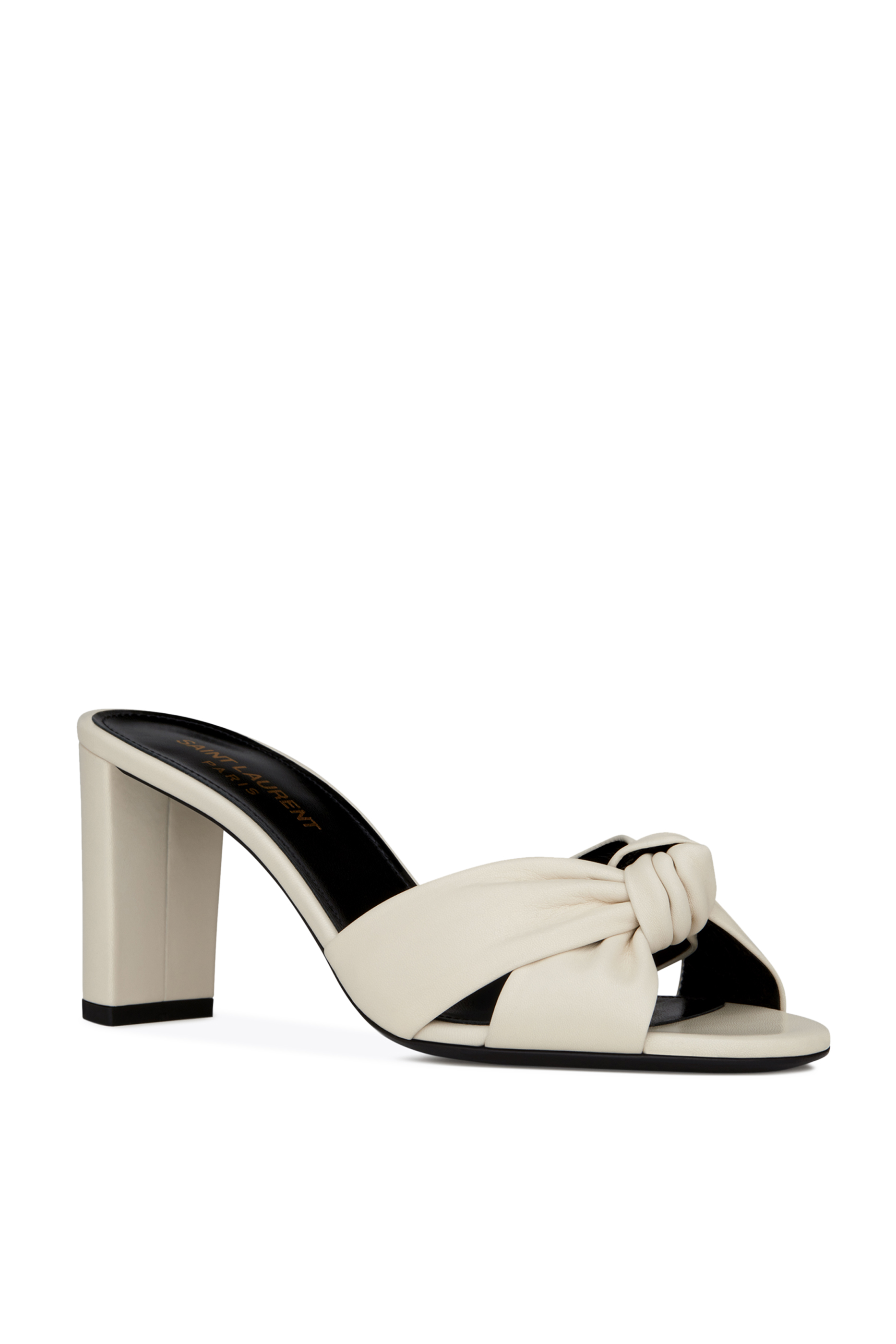 حذاء بيانكا مفتوح من الخلف جلد