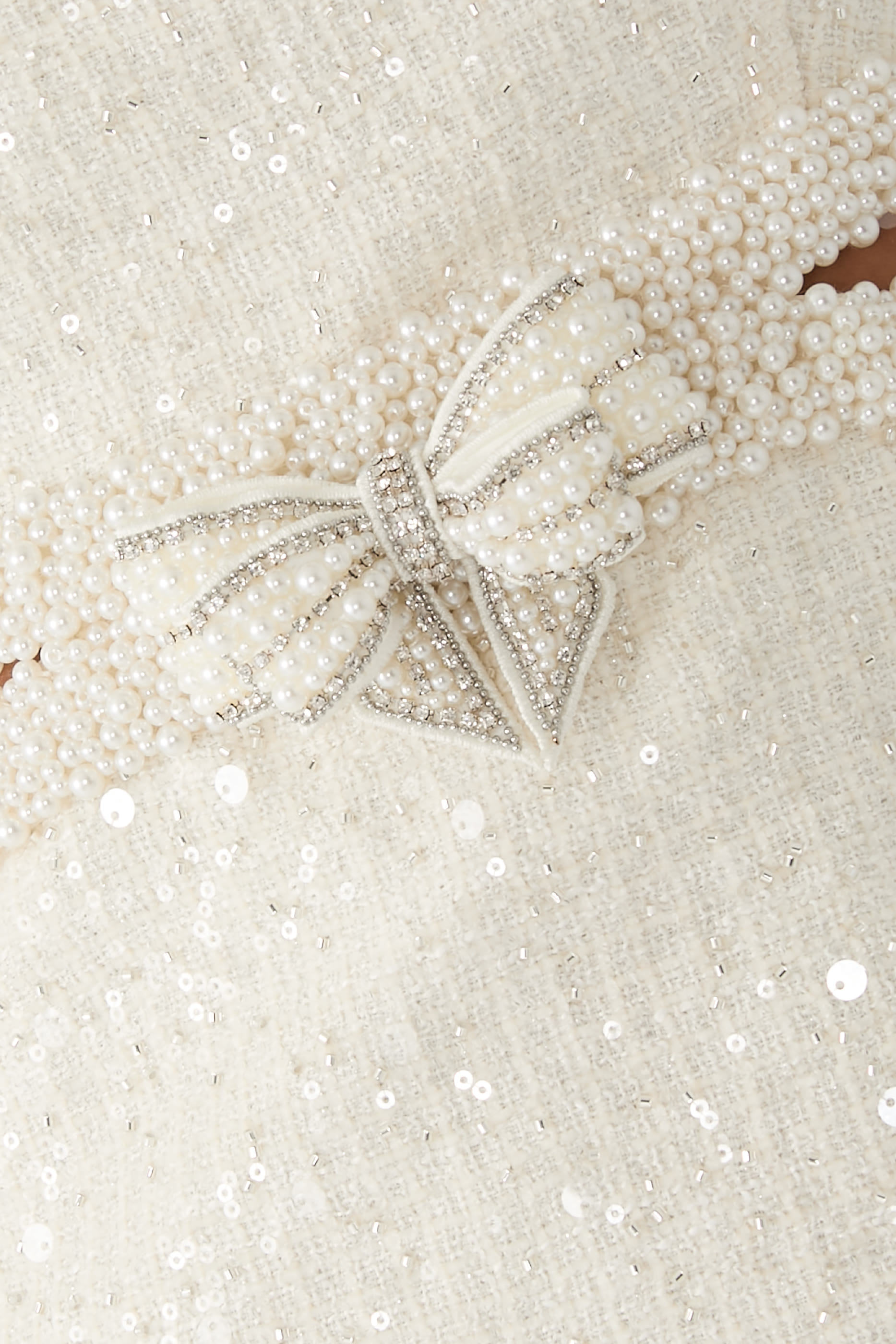 فستان قصير بلؤلؤ بوكليه