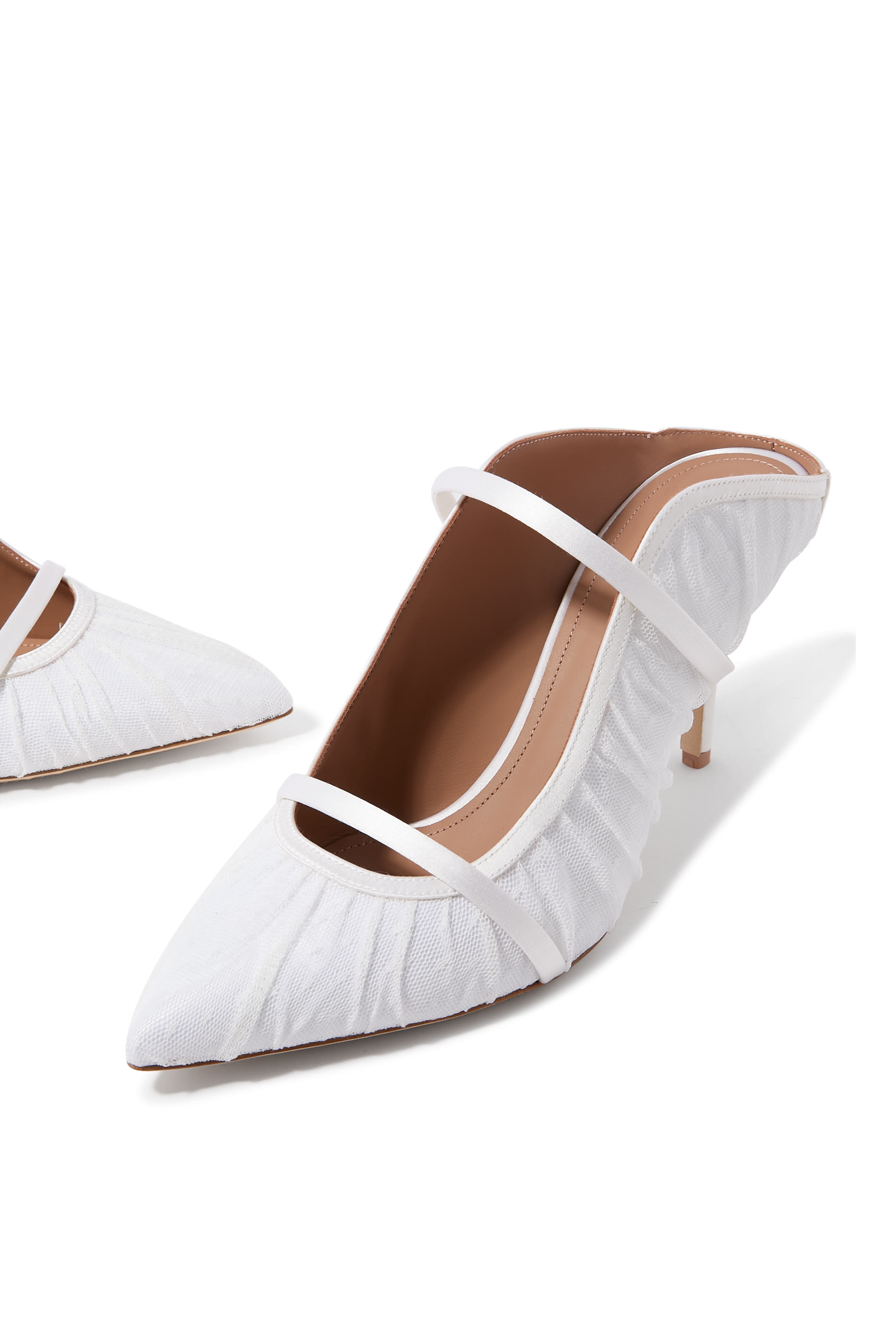 حذاء مرين 70 مفتوح من الخلف تول بنقشة نقاط