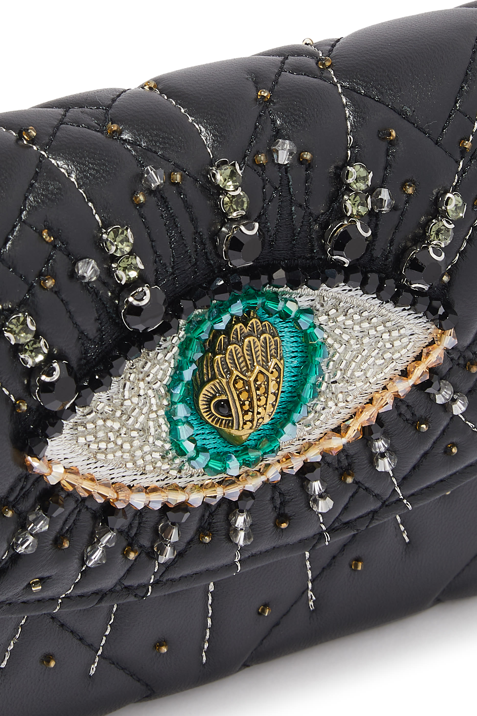 محفظة كنسينغتون صغير بنقشة عين بسلسلة