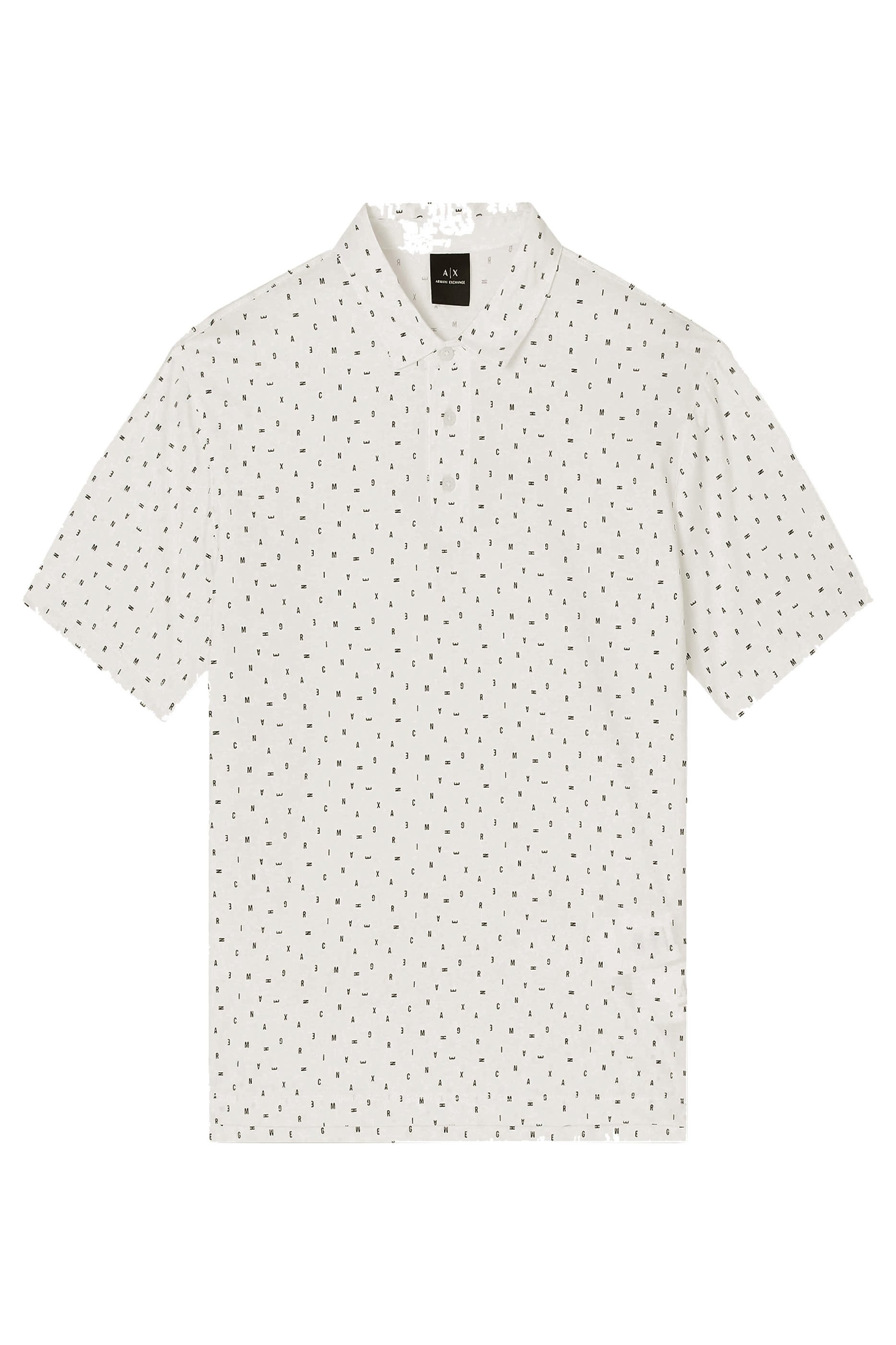 قميص بولو مزين بحروف