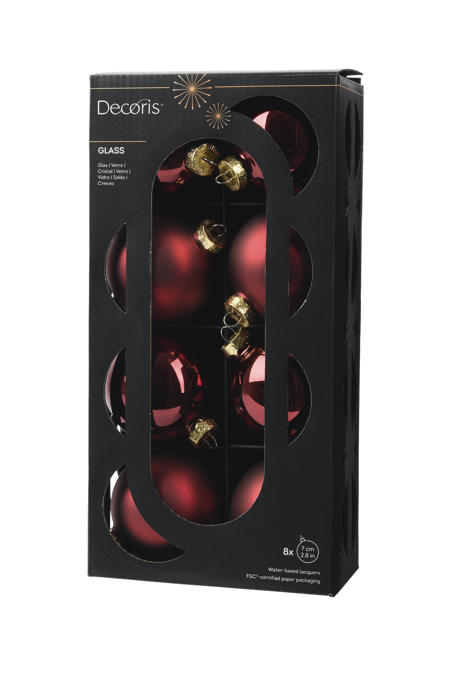 طقم كرات زينة 8 قطع