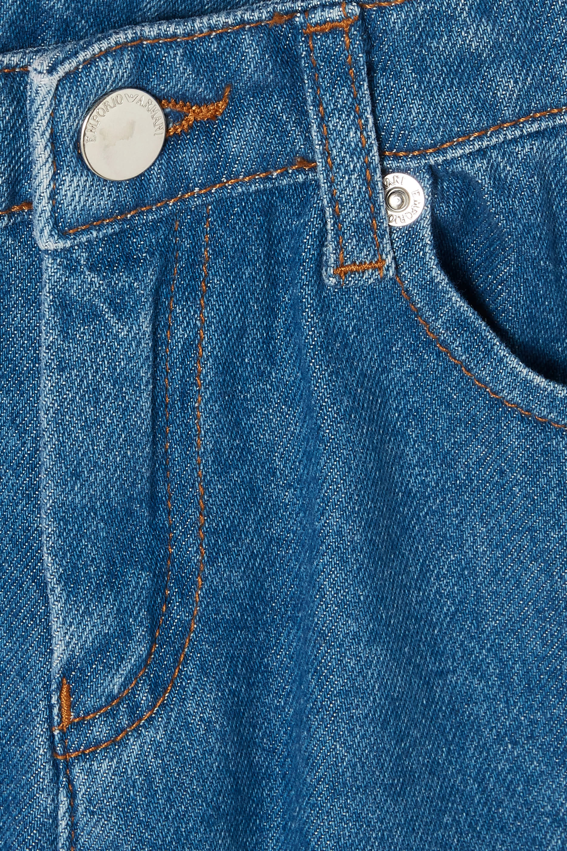 بنطال جينز بقصة ساق واسعة للأطفال