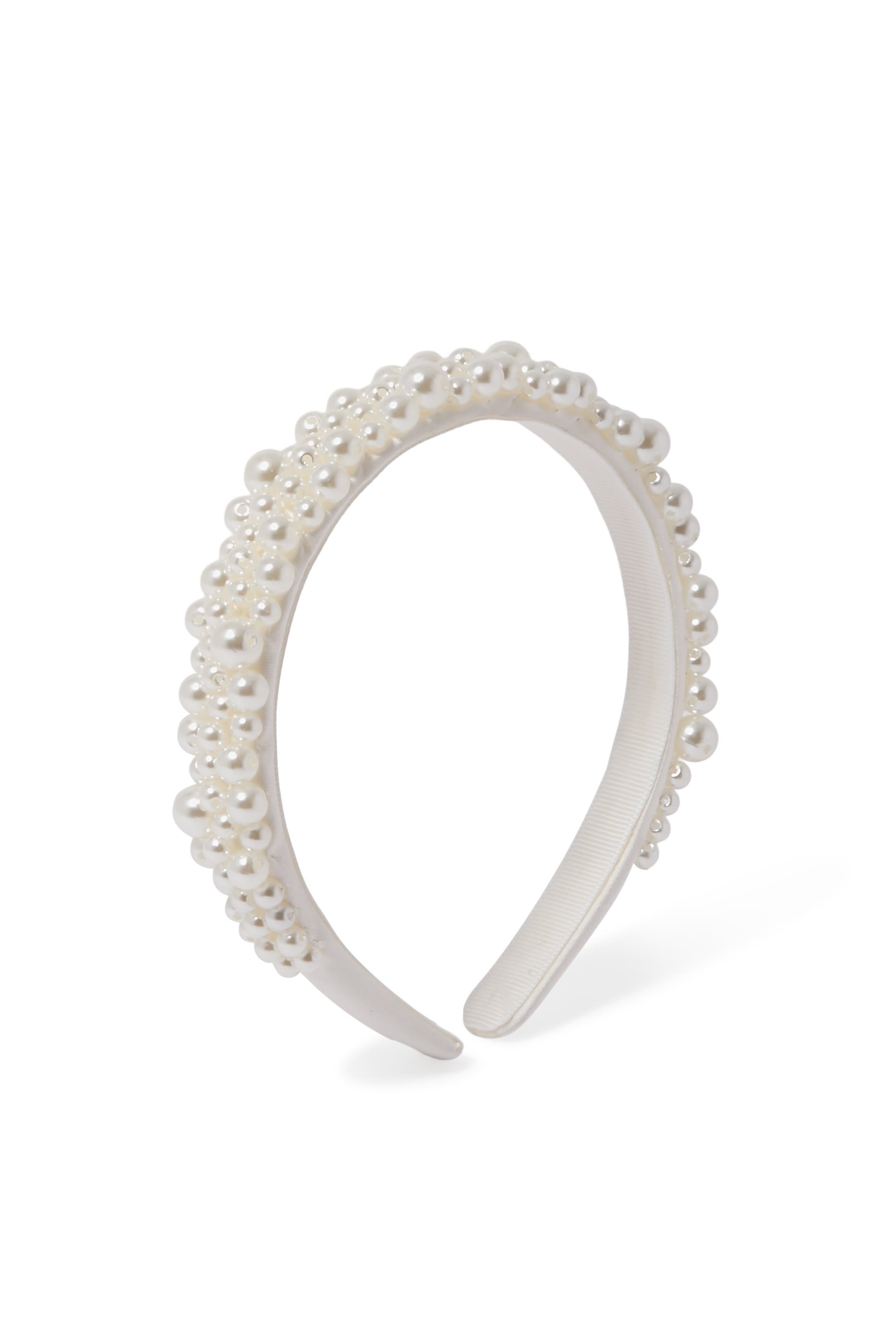 Kids Satin Pearl Embellished Headband