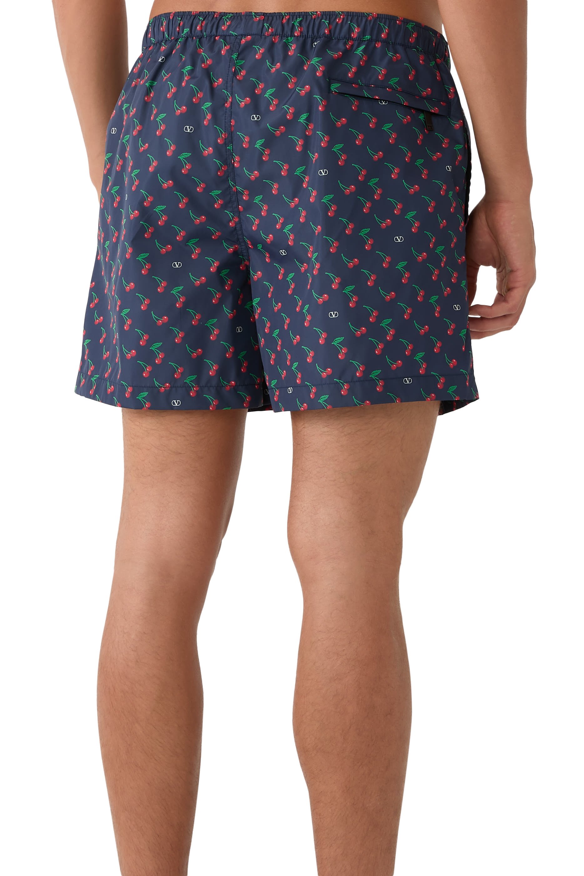 شورت سباحة بنقشة كرز نايلون