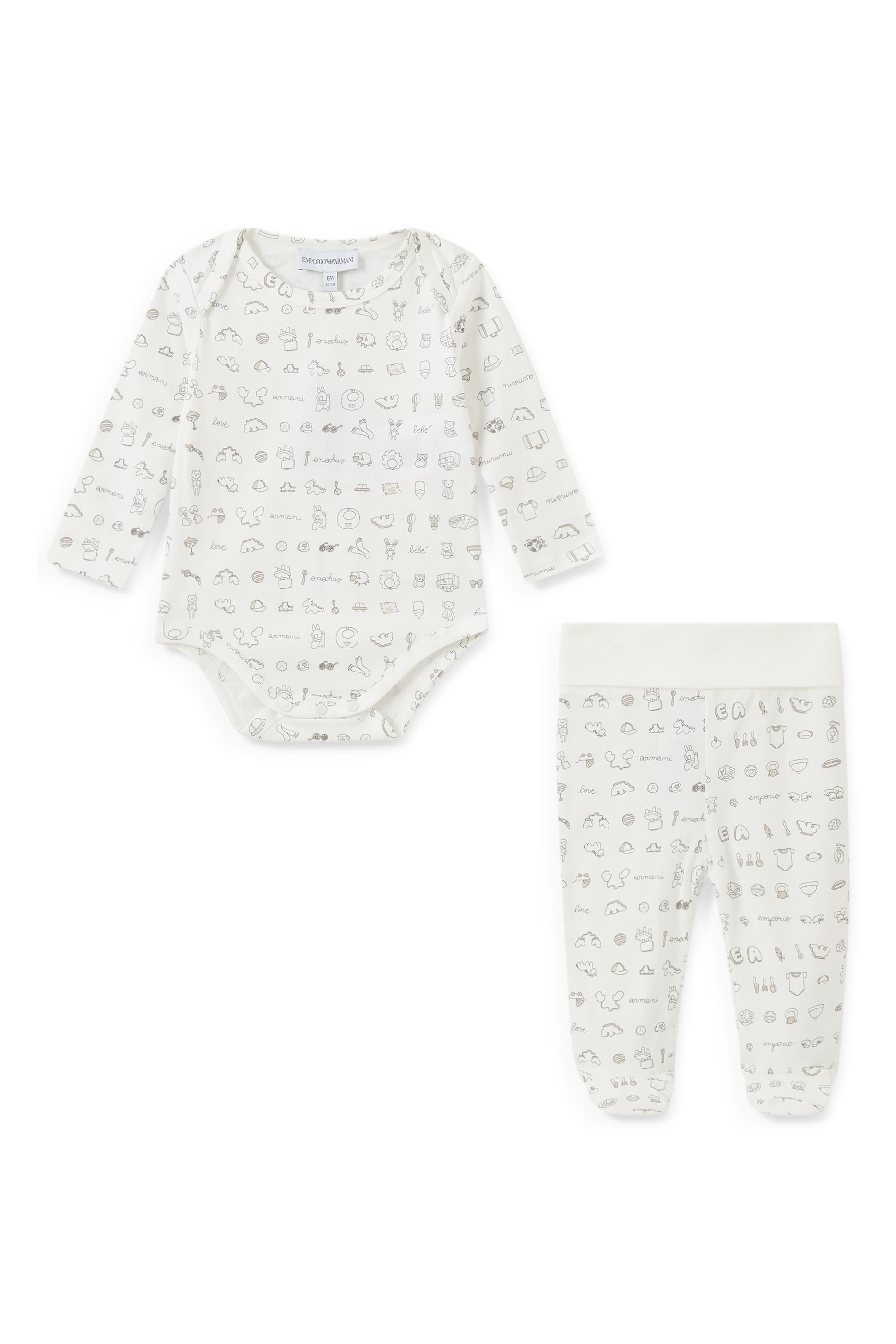 طقم قطن بطبعات، قطعتين