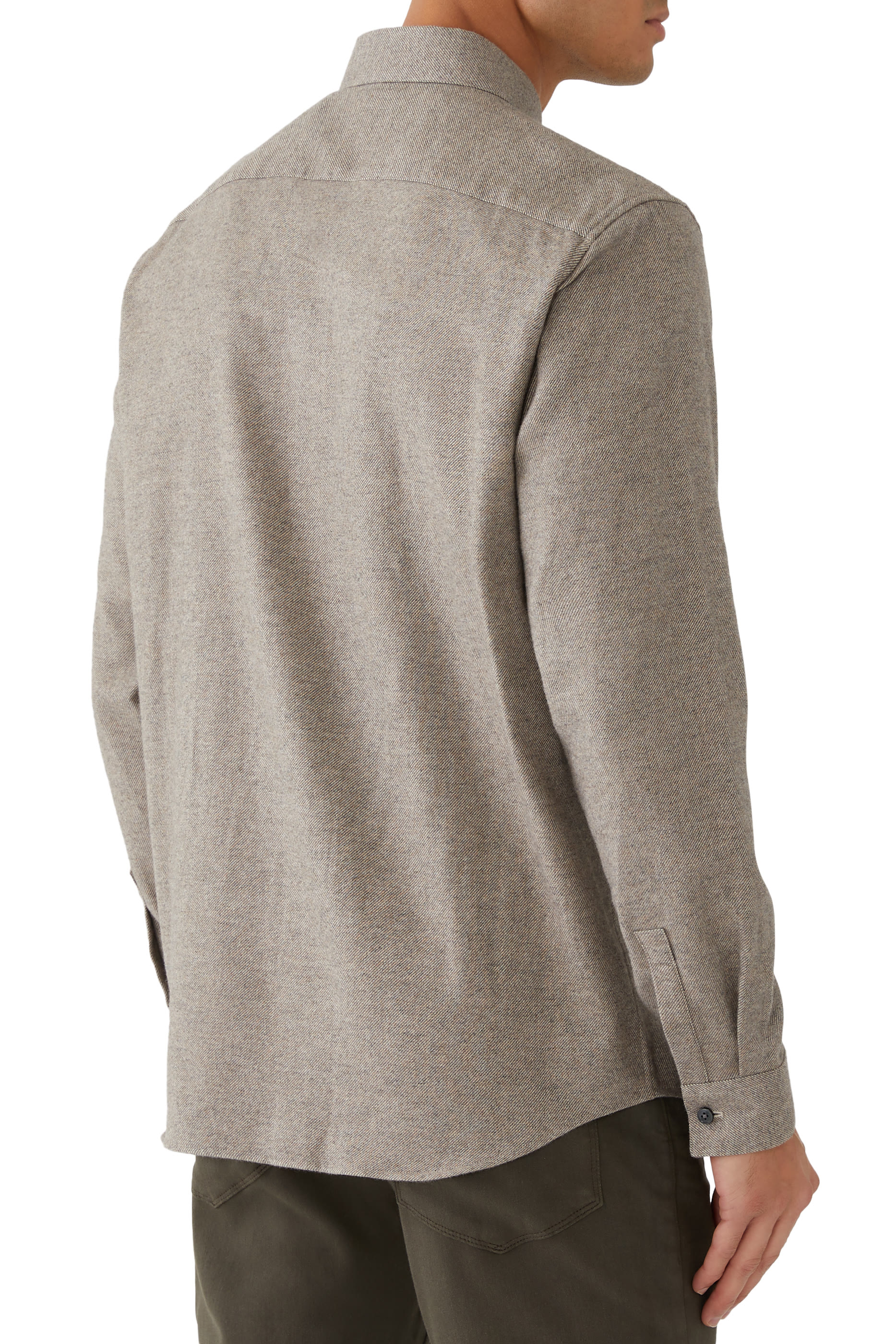 قميص ايرفينج تويل فلانيل بنقشة مربعات