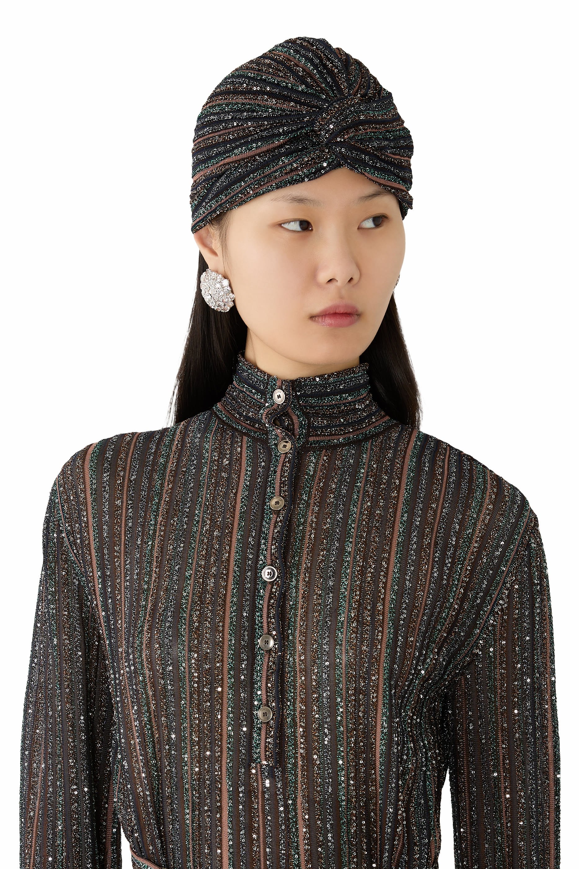 توربان مضلع مزين بترتر