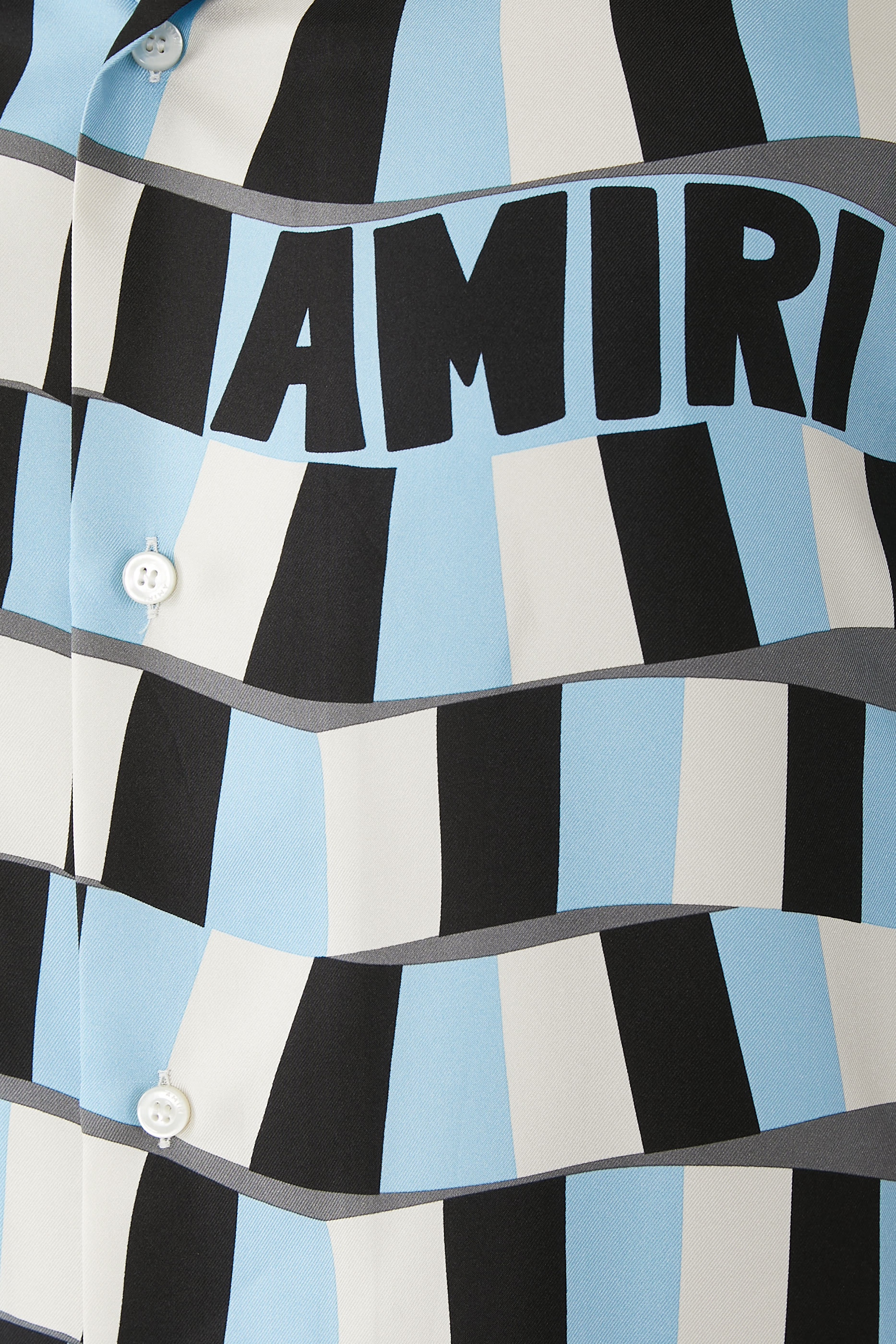 قميص بولينج بطبعة شطرنج مموجة