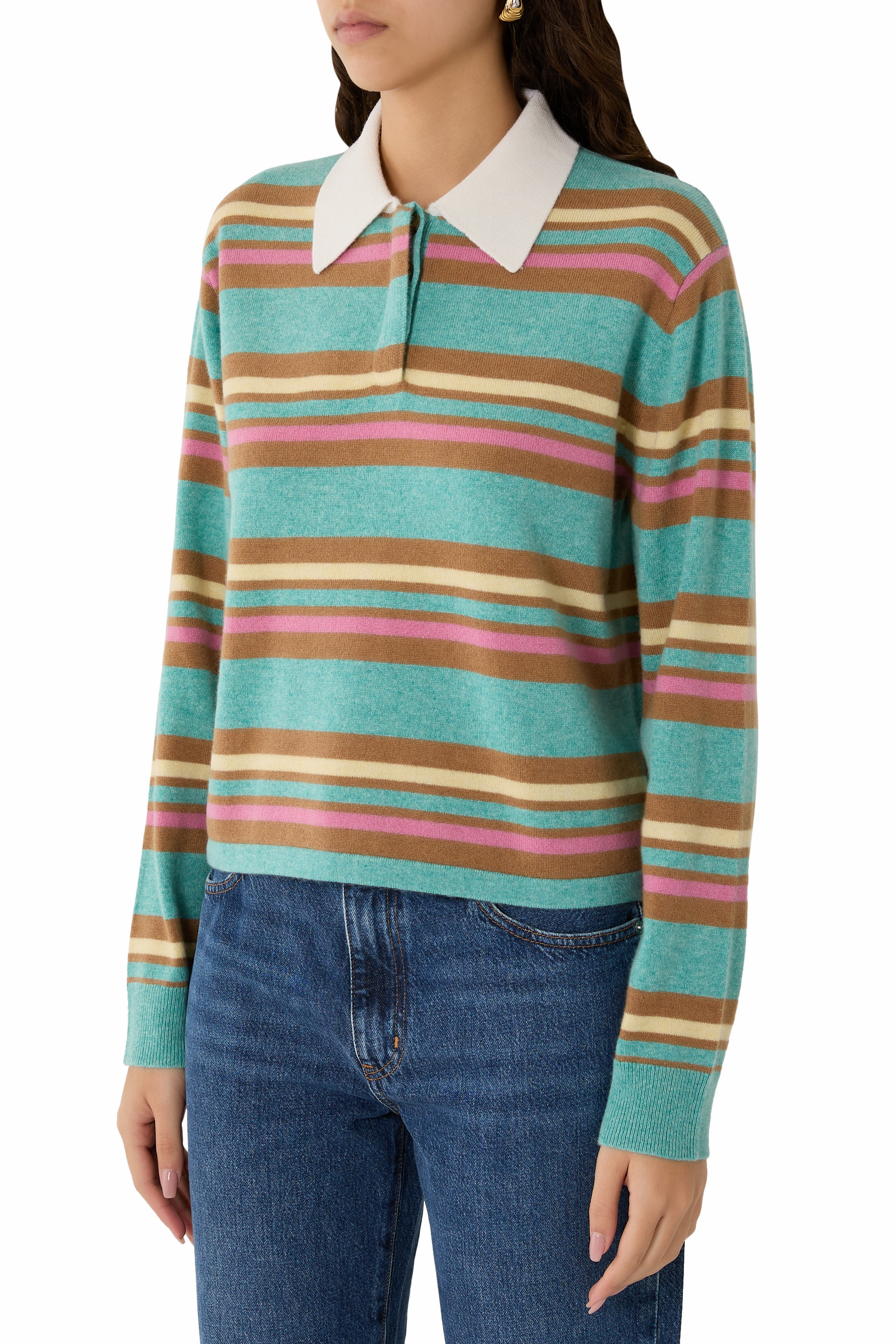 قميص بولو رغبي مخطط