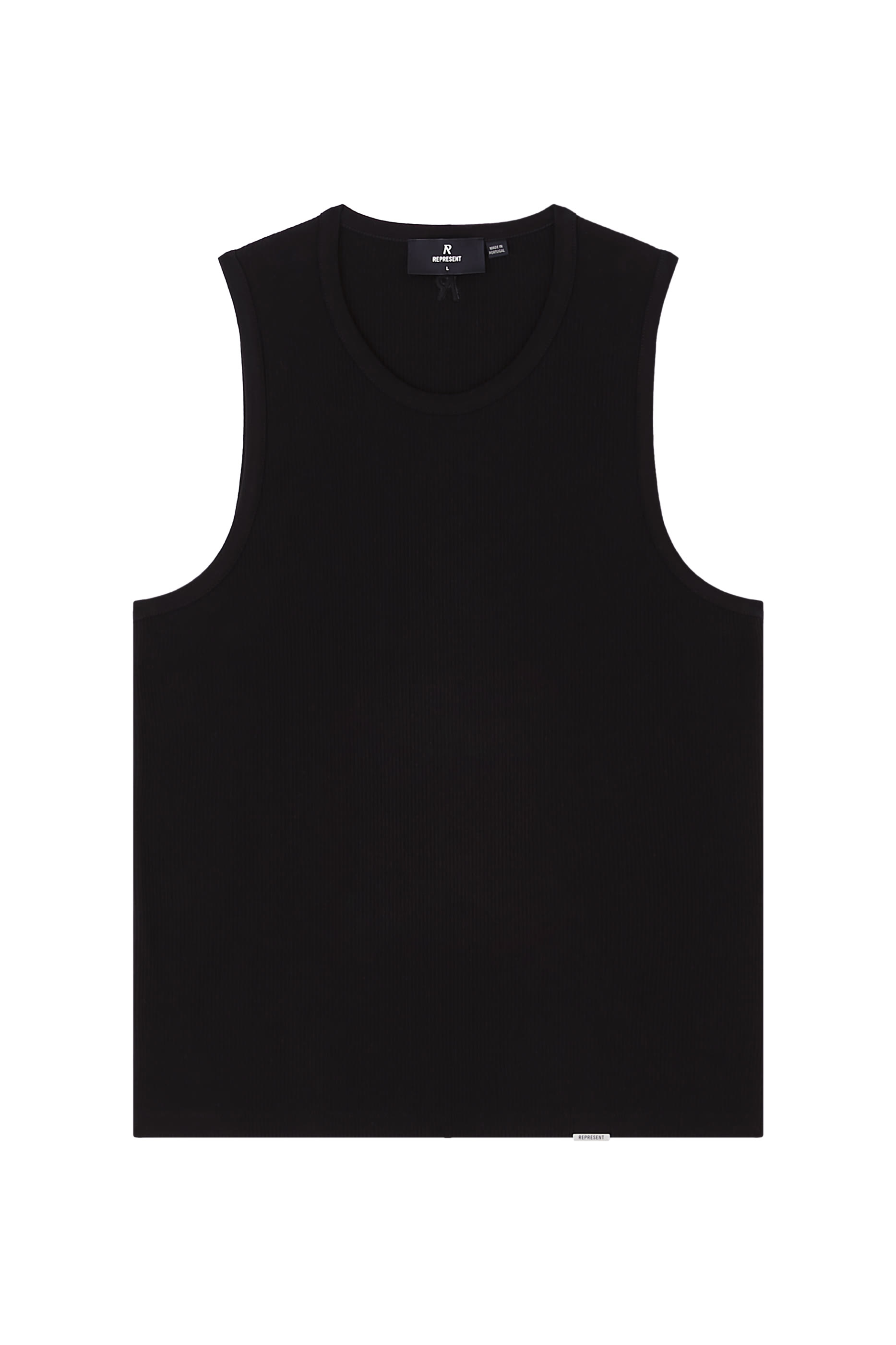 بلوزة إنيشال بلا أكمام نسيج مضلع