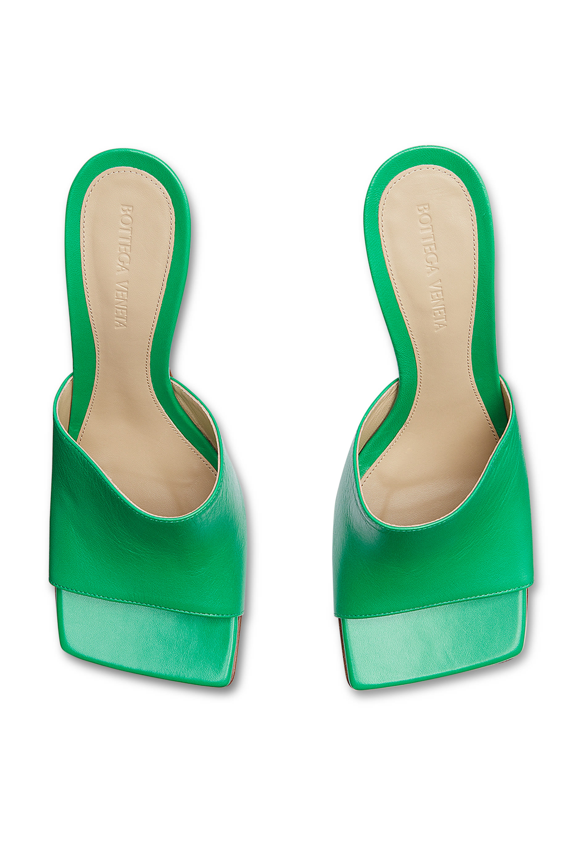 حذاء ستريتش مفتوح من الخلف جلد