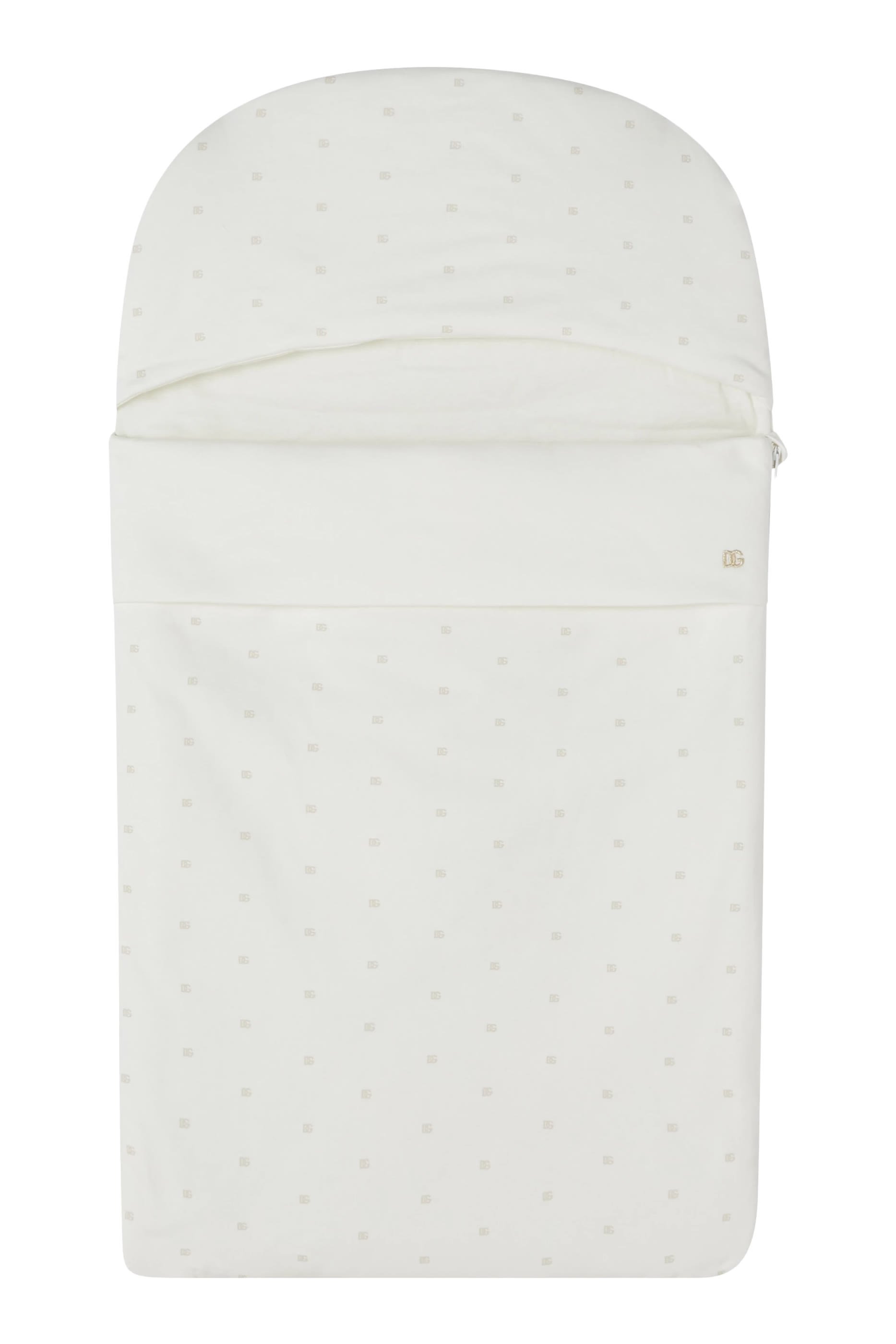 Kids Interlock Baby Nest with Logo and Polka Dots 