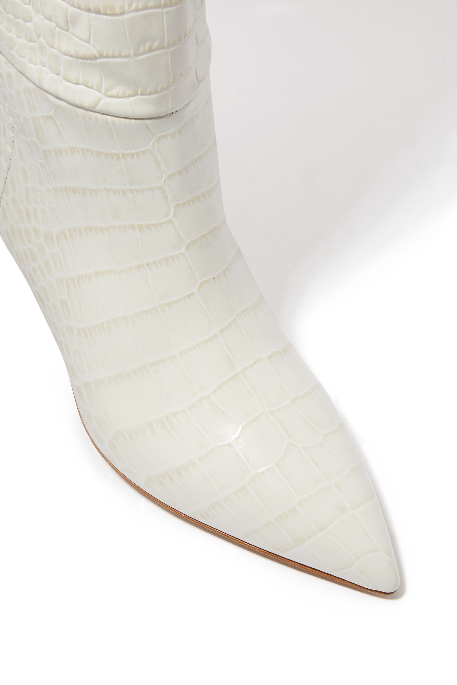 بوت بكعب عالي ونقشة جلد التمساح 60