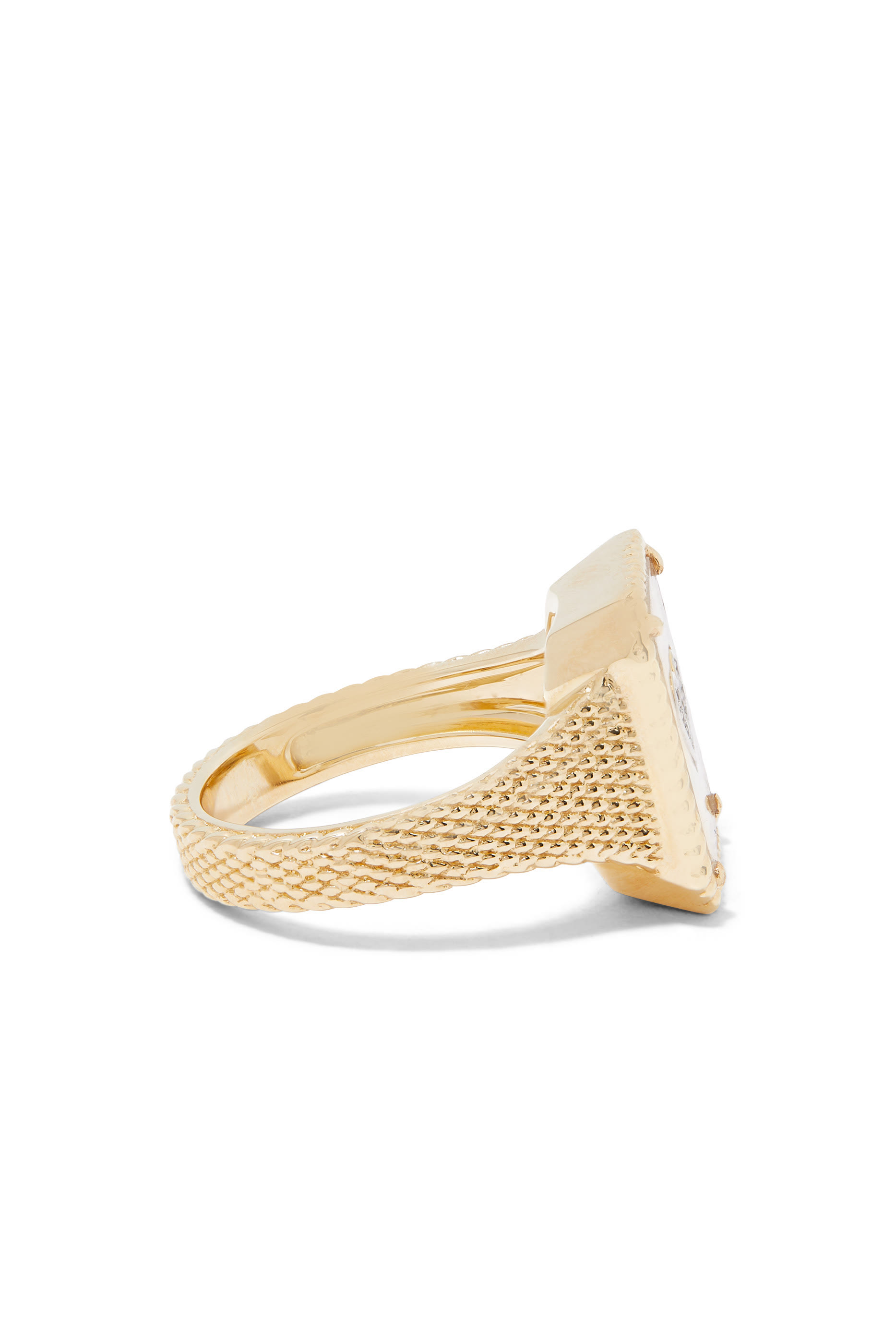 Heart Ring, 14k Yellow Gold & Diamonds
