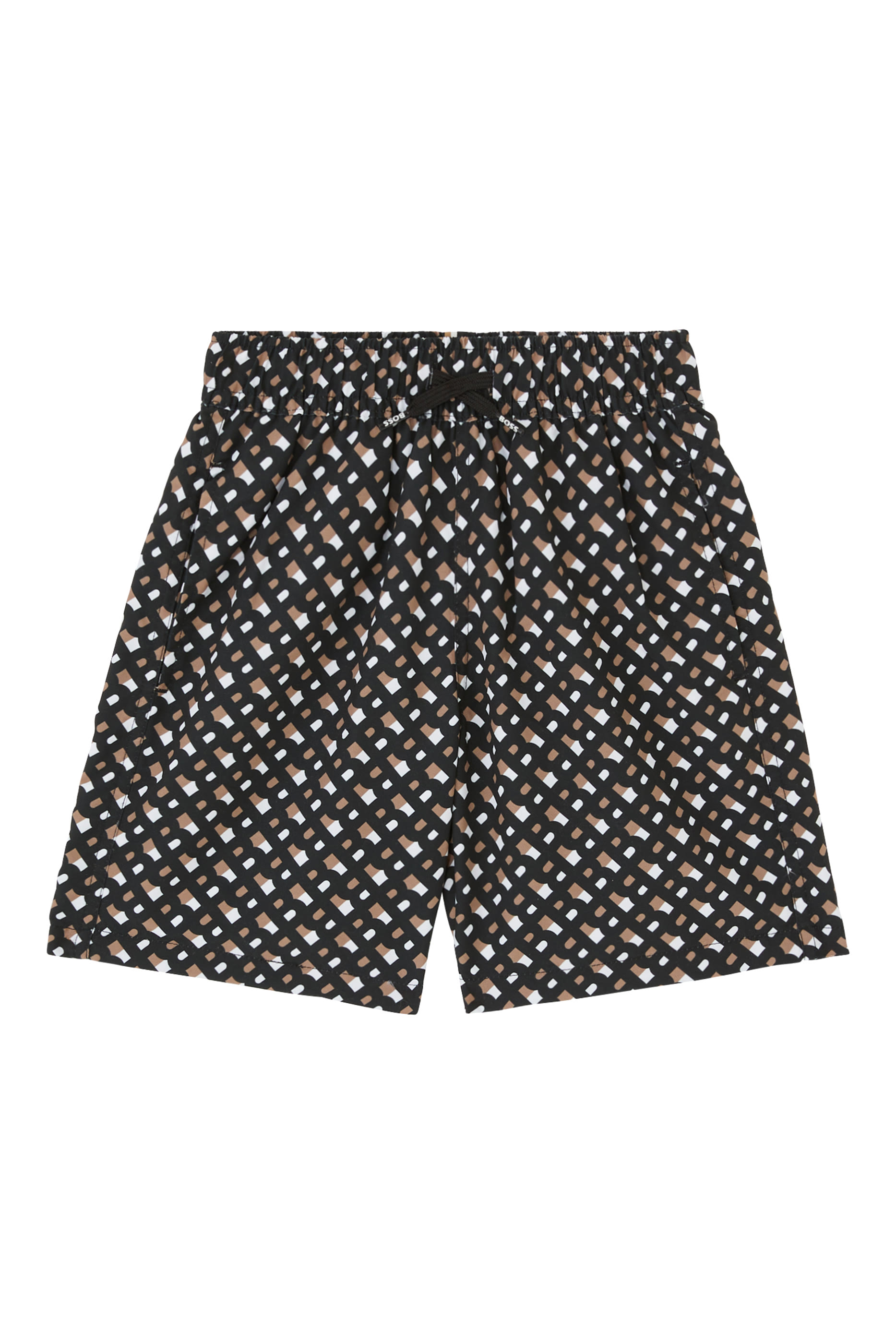 شورت سباحة بشعار الماركة للأطفال