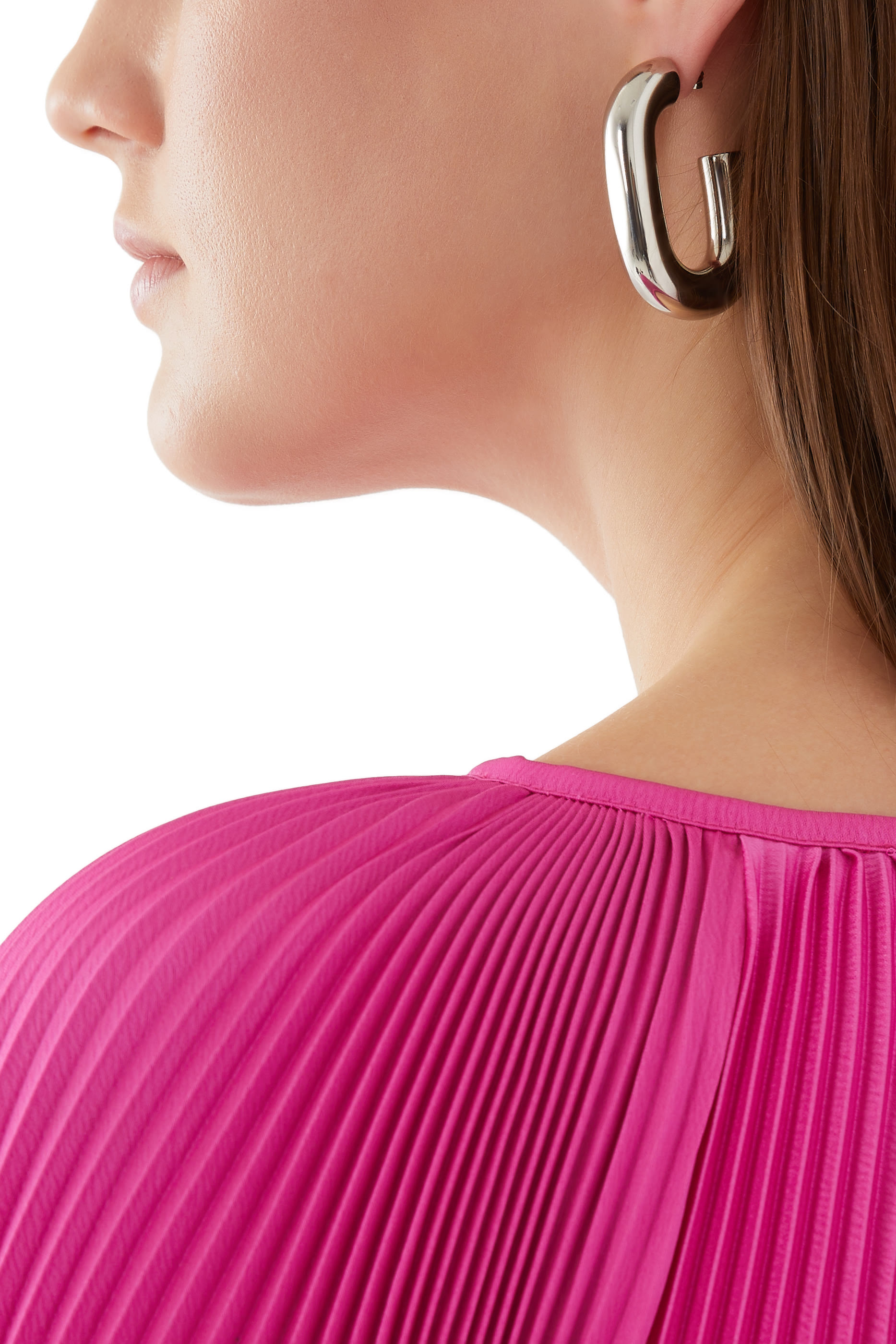 أقراط دائرية بحلقة مقاس XL