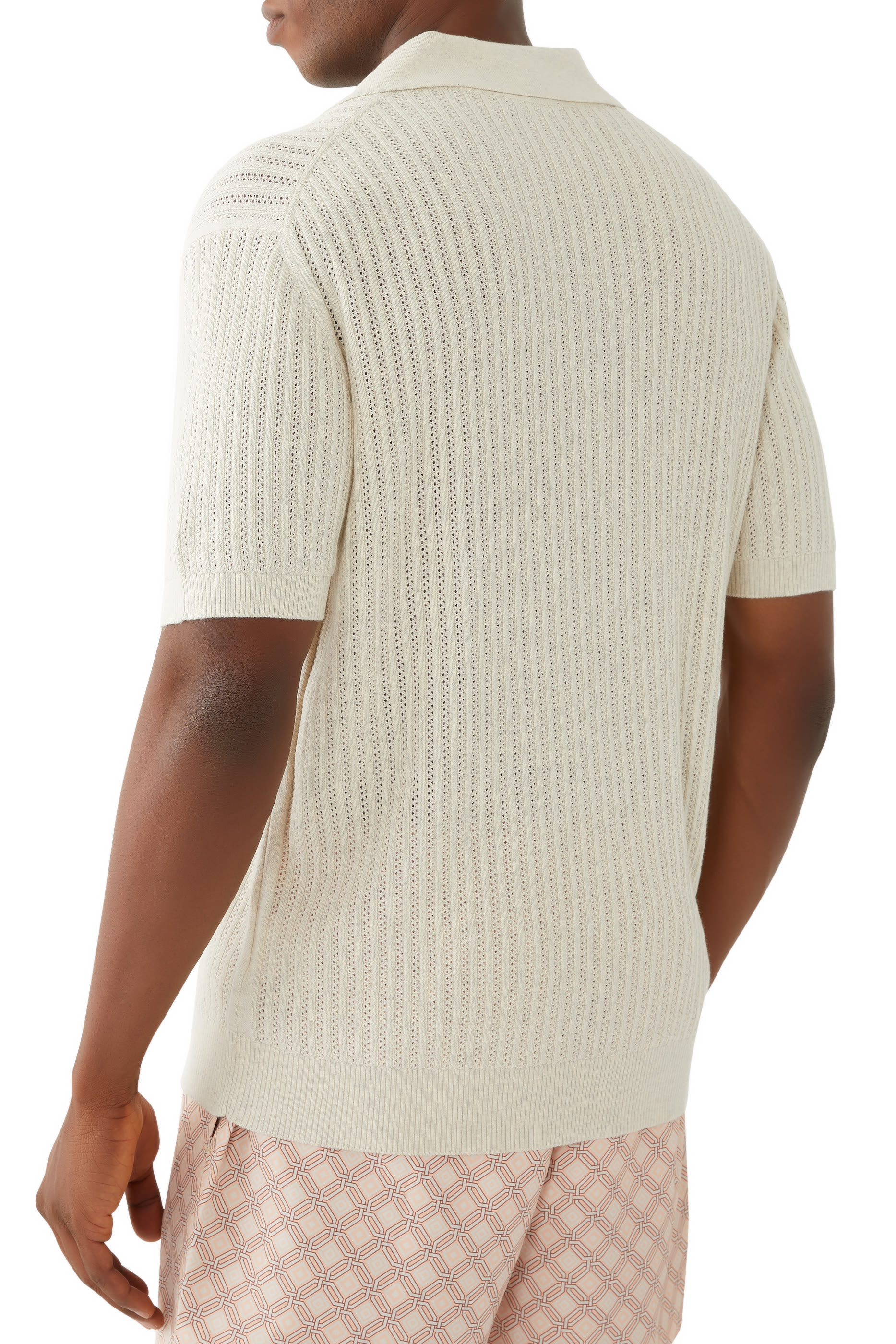 قميص بولو منسوج رينو بغرزة السلسة