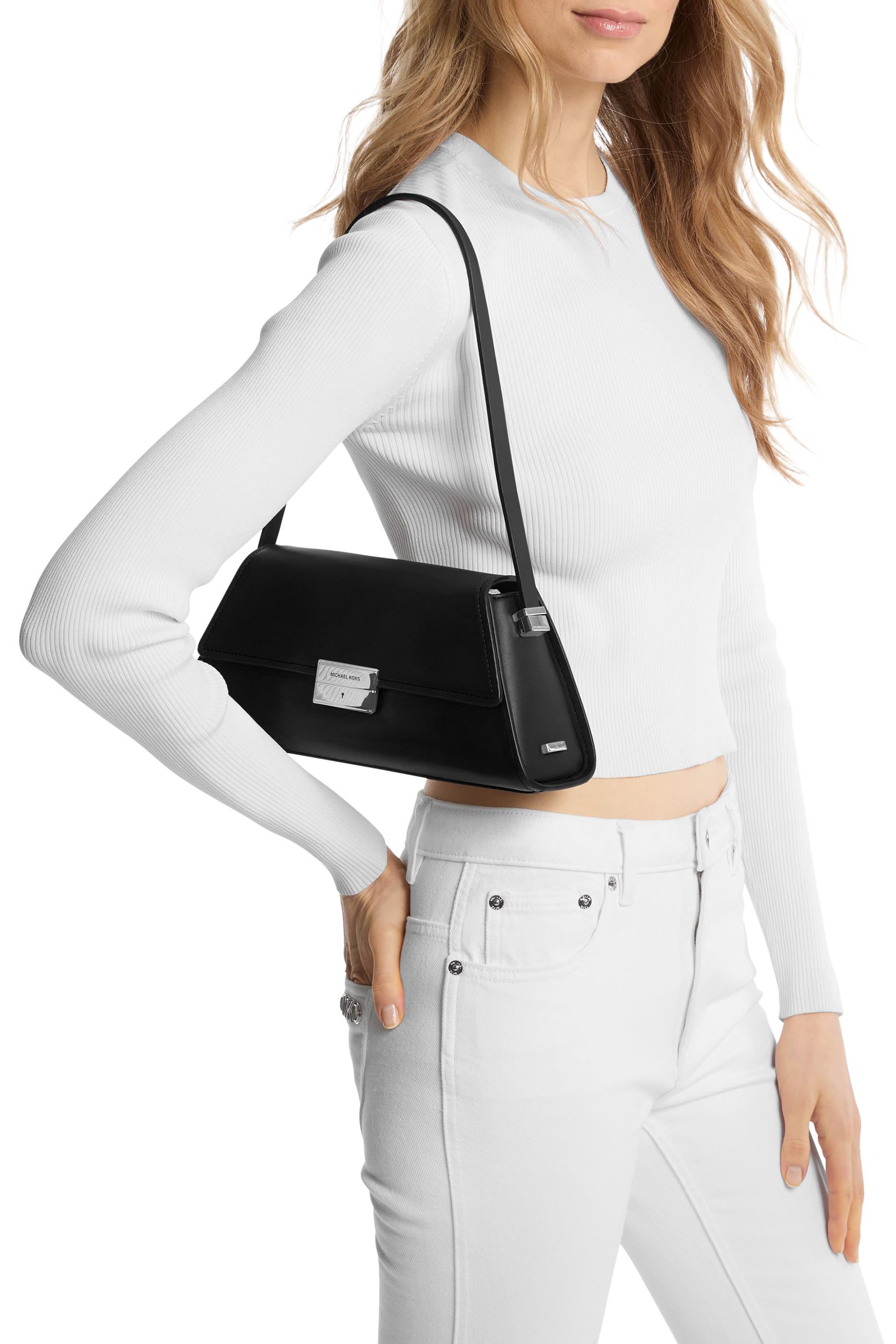 حقيبة كتف لودلو متوسطة جلد