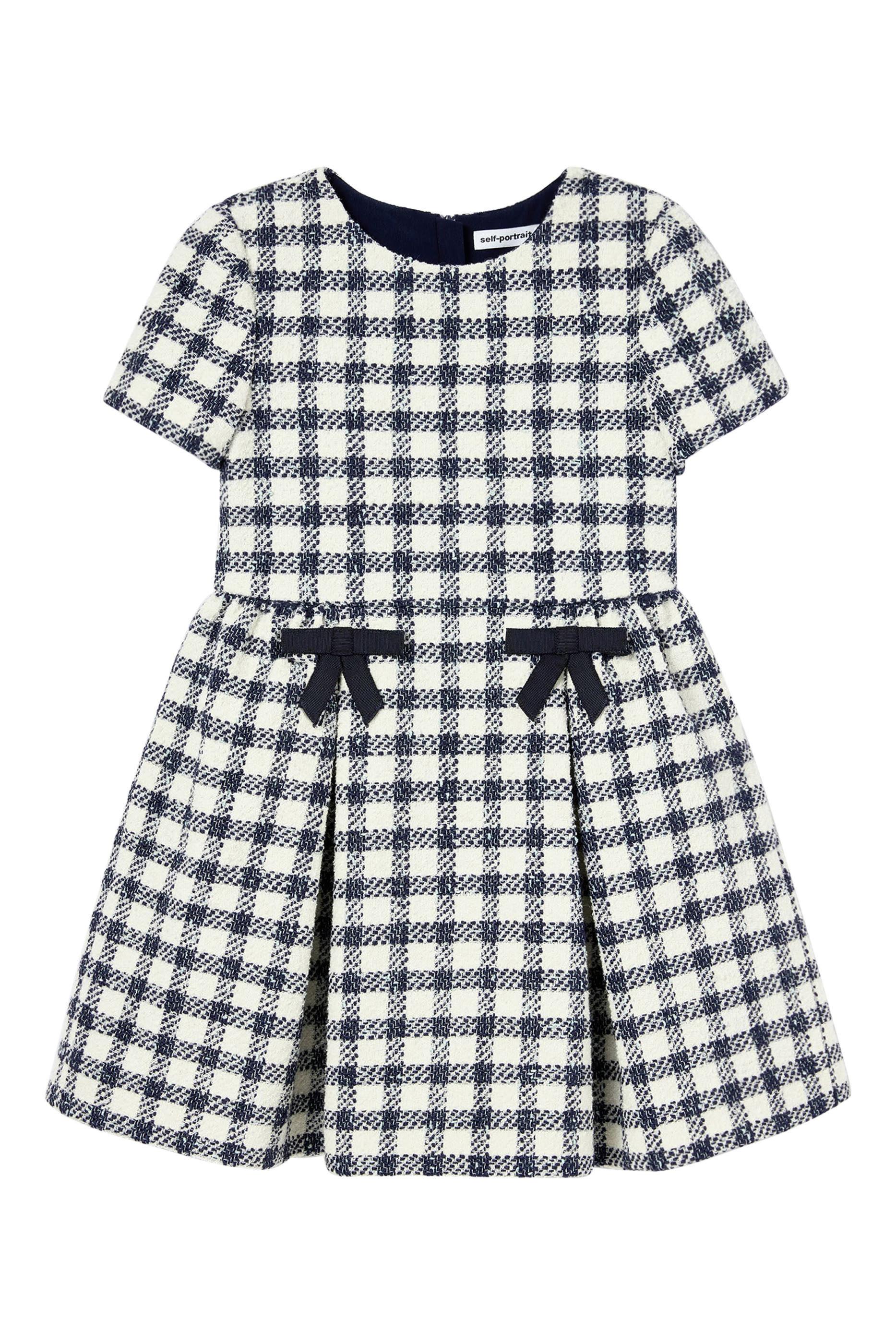 فستان بوكليه بنقشة مربعات للأطفال