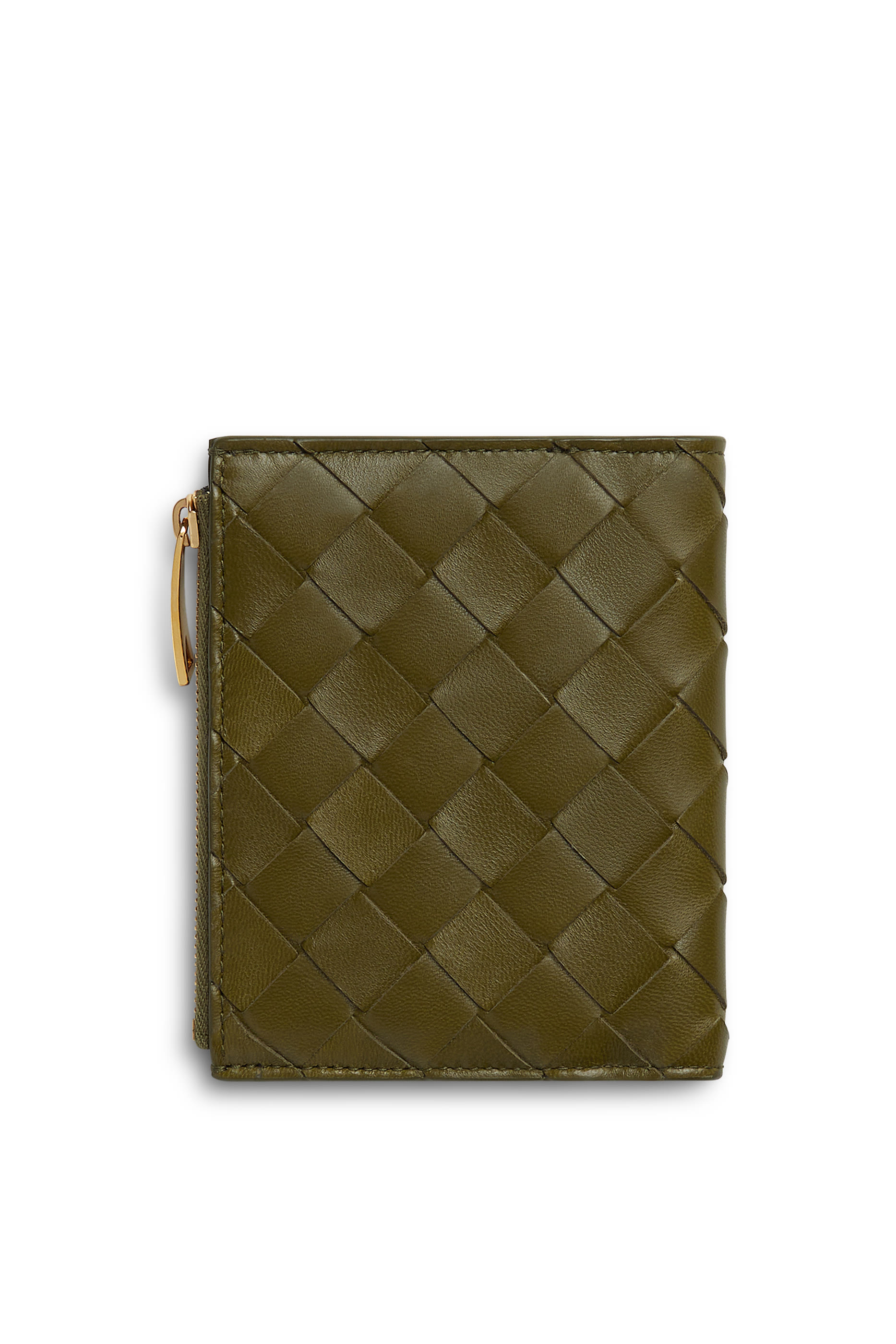 محفظة صغيرة بتصميم مجدول ثنائي الطي