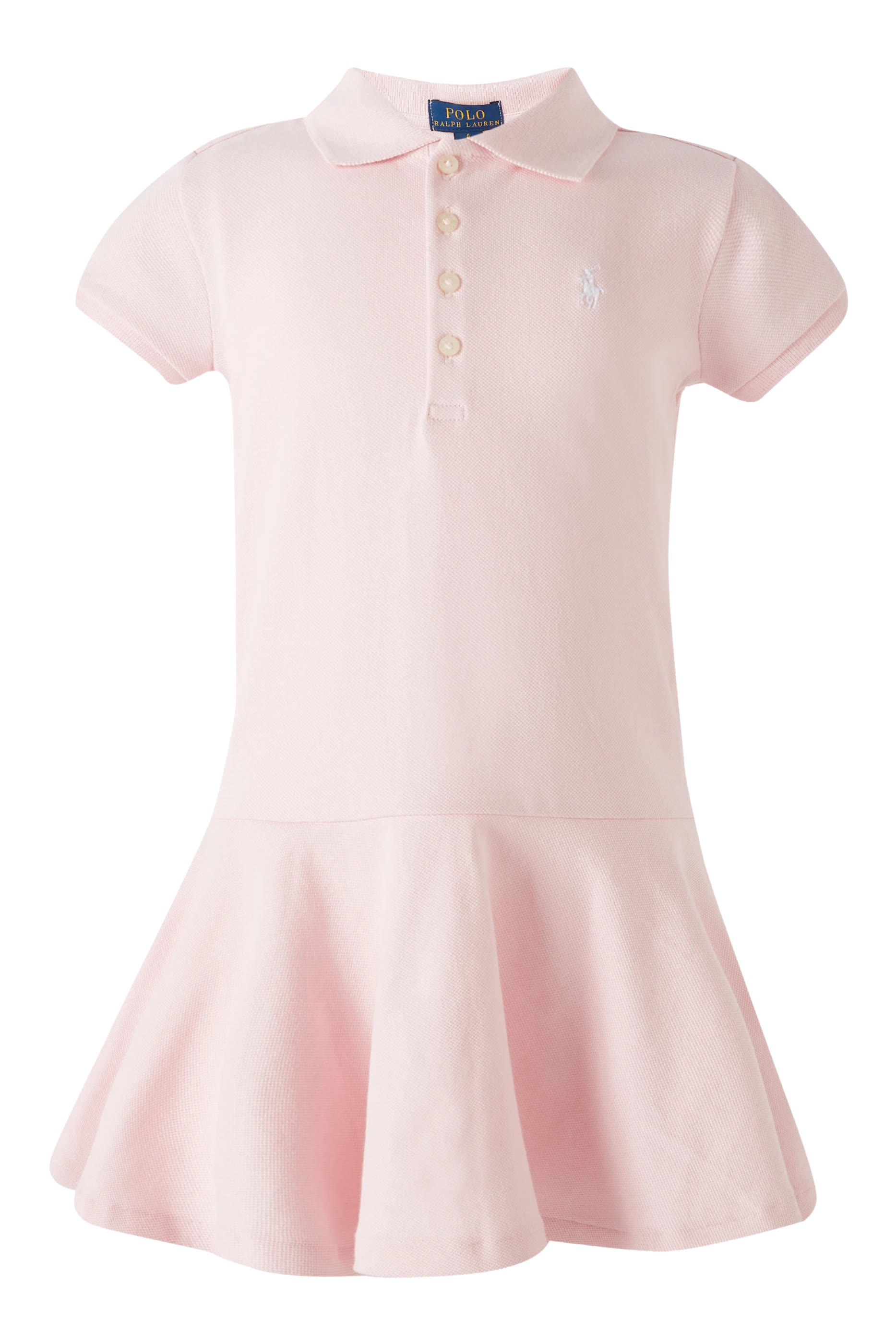 فستان بولو قماش مطاطي للأطفال