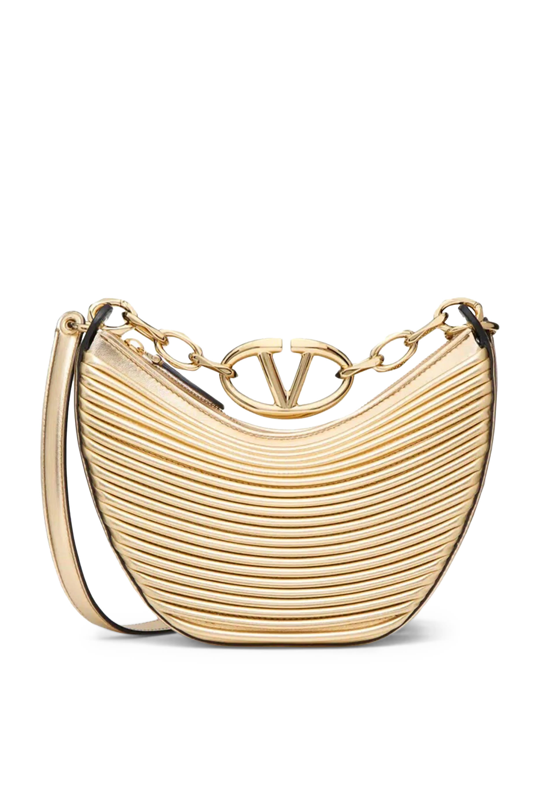 حقيبة هوبو بتصميم مقوس بشعار V