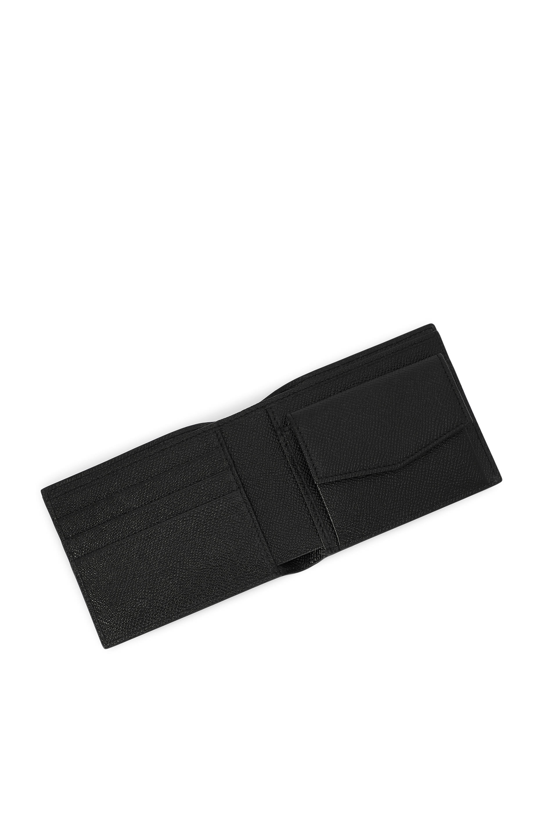 Calfskin Wallet with Coin Pocket & Logo Tag