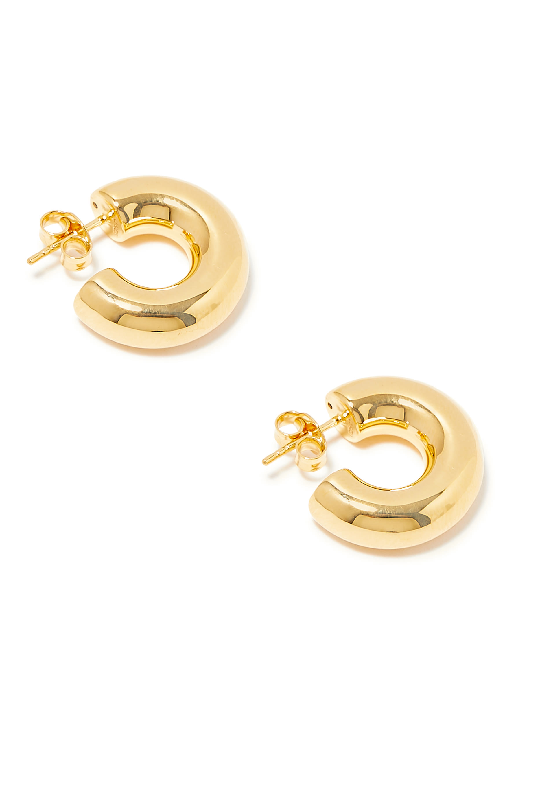 أقراط دائرية بتصميم سميك