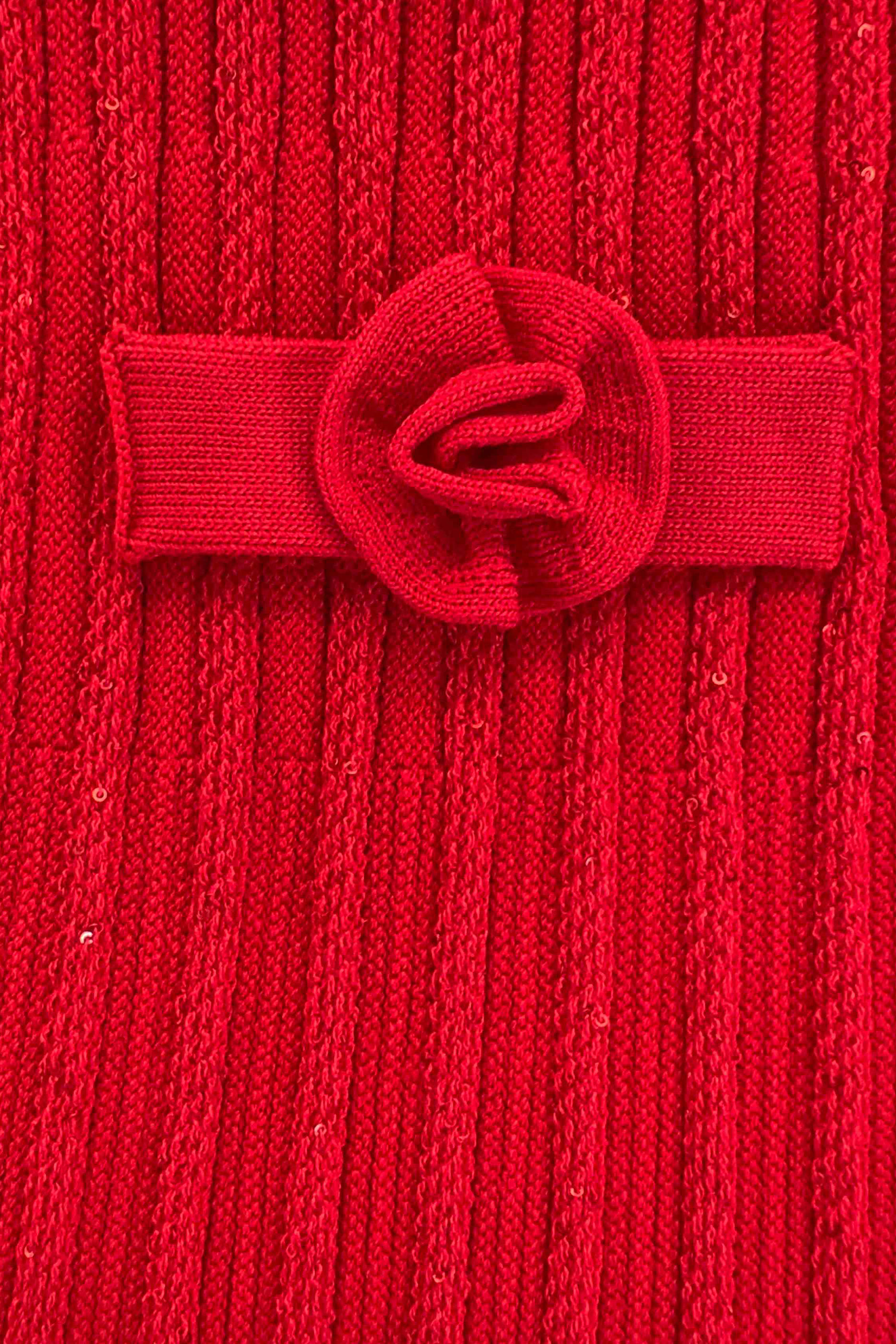 تنورة منسوجة بتصميم مضلع للأطفال