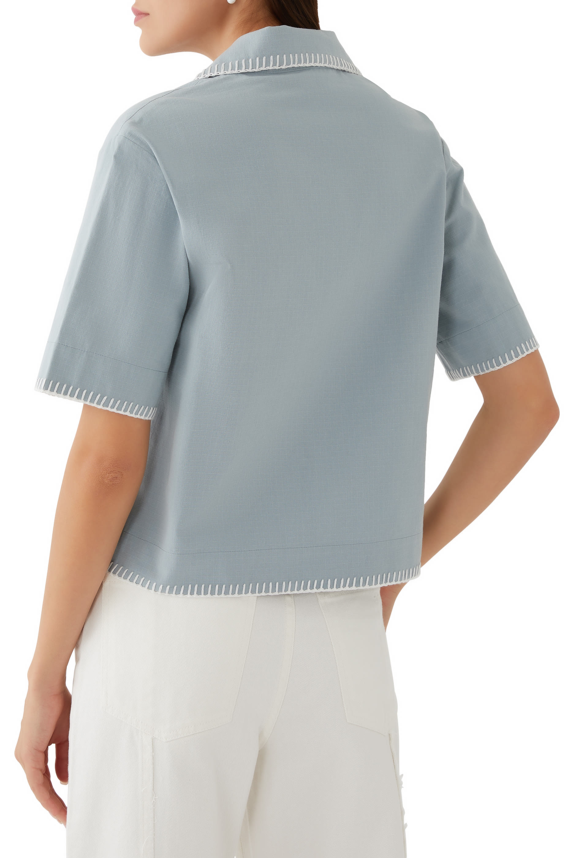 قميص جورتي قصير مطرز