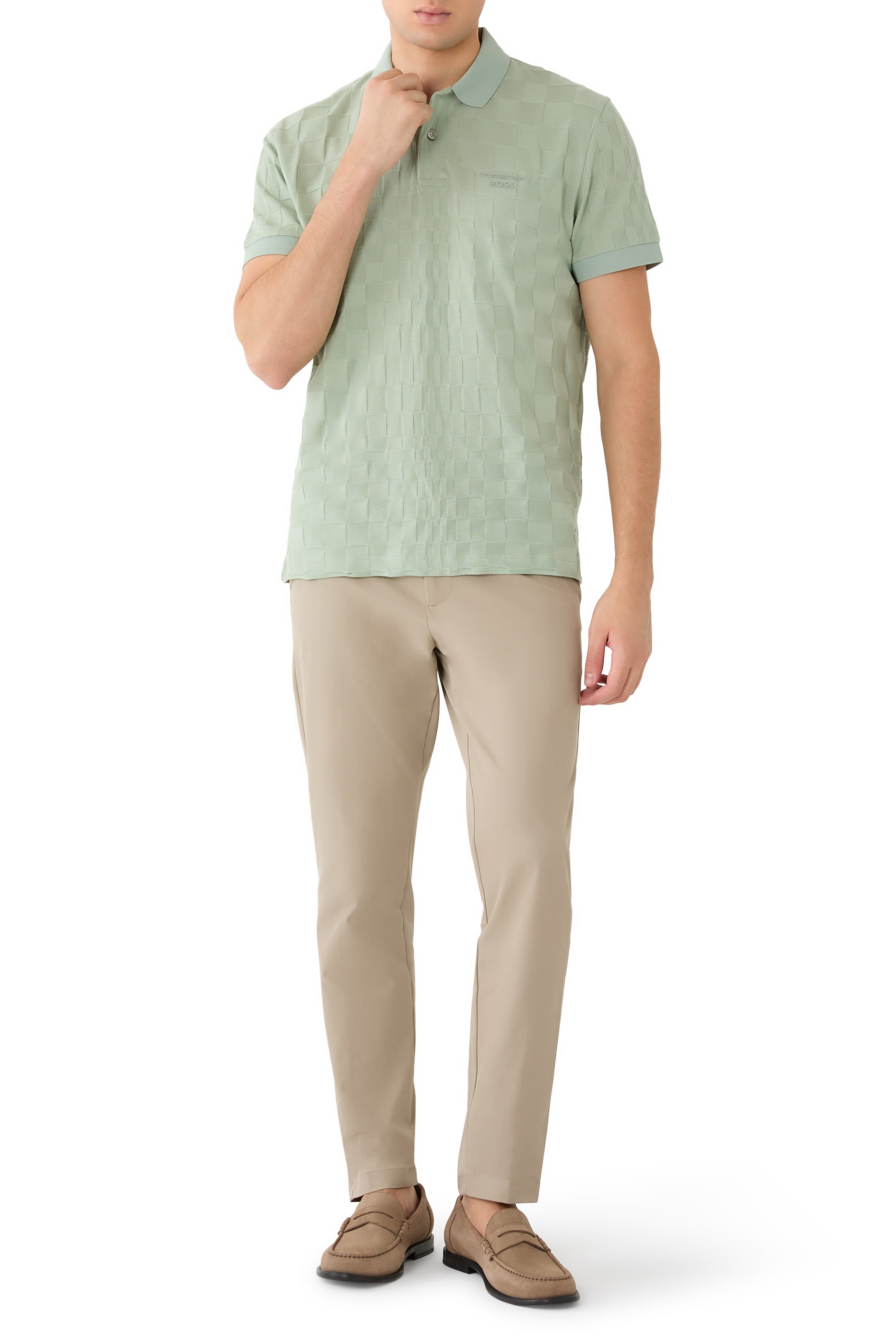 قميص بولو سبيريت 70 بقصة عادية جاكار