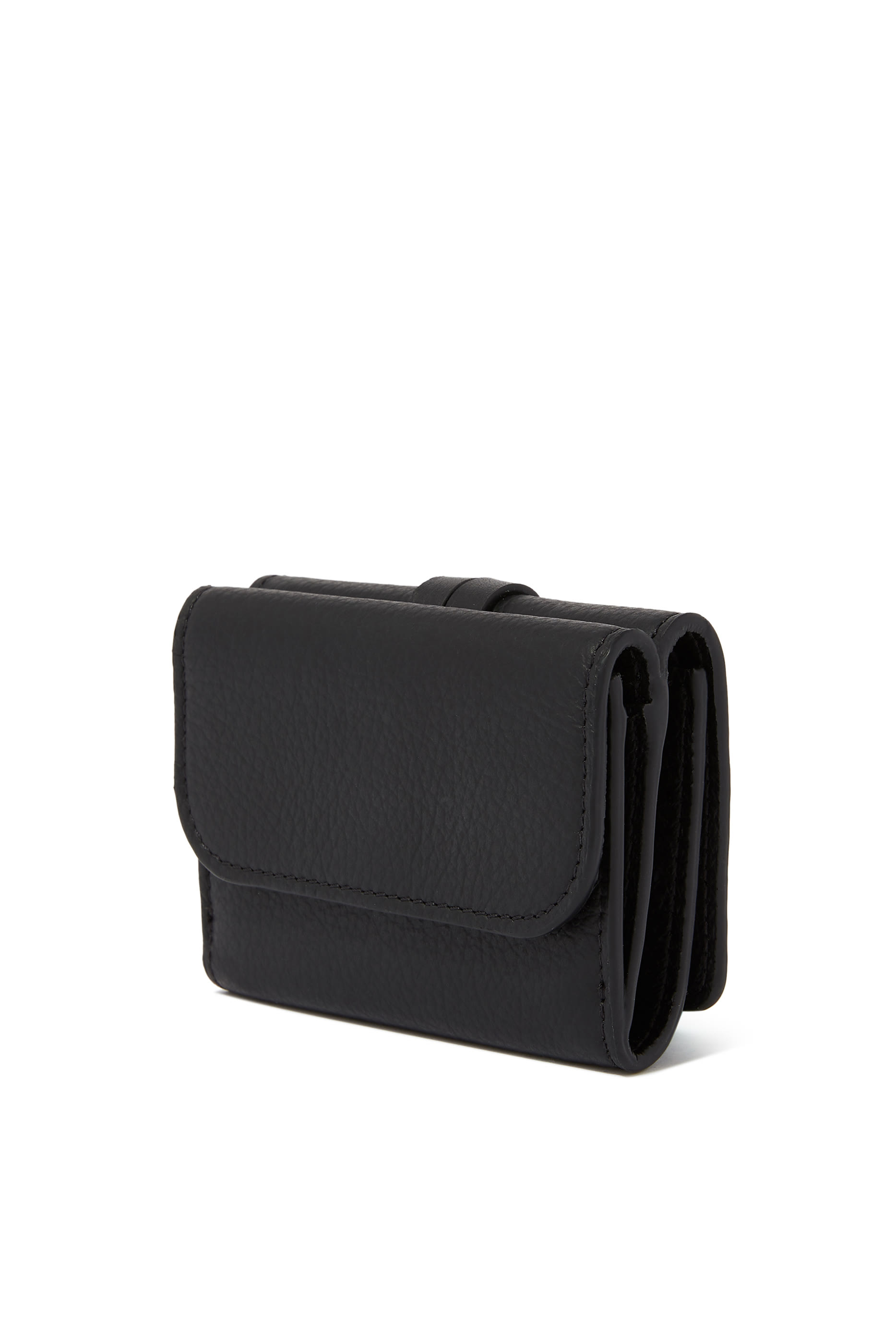 محفظة ألفابت صغيرة بتصميم ثلاثي الطي