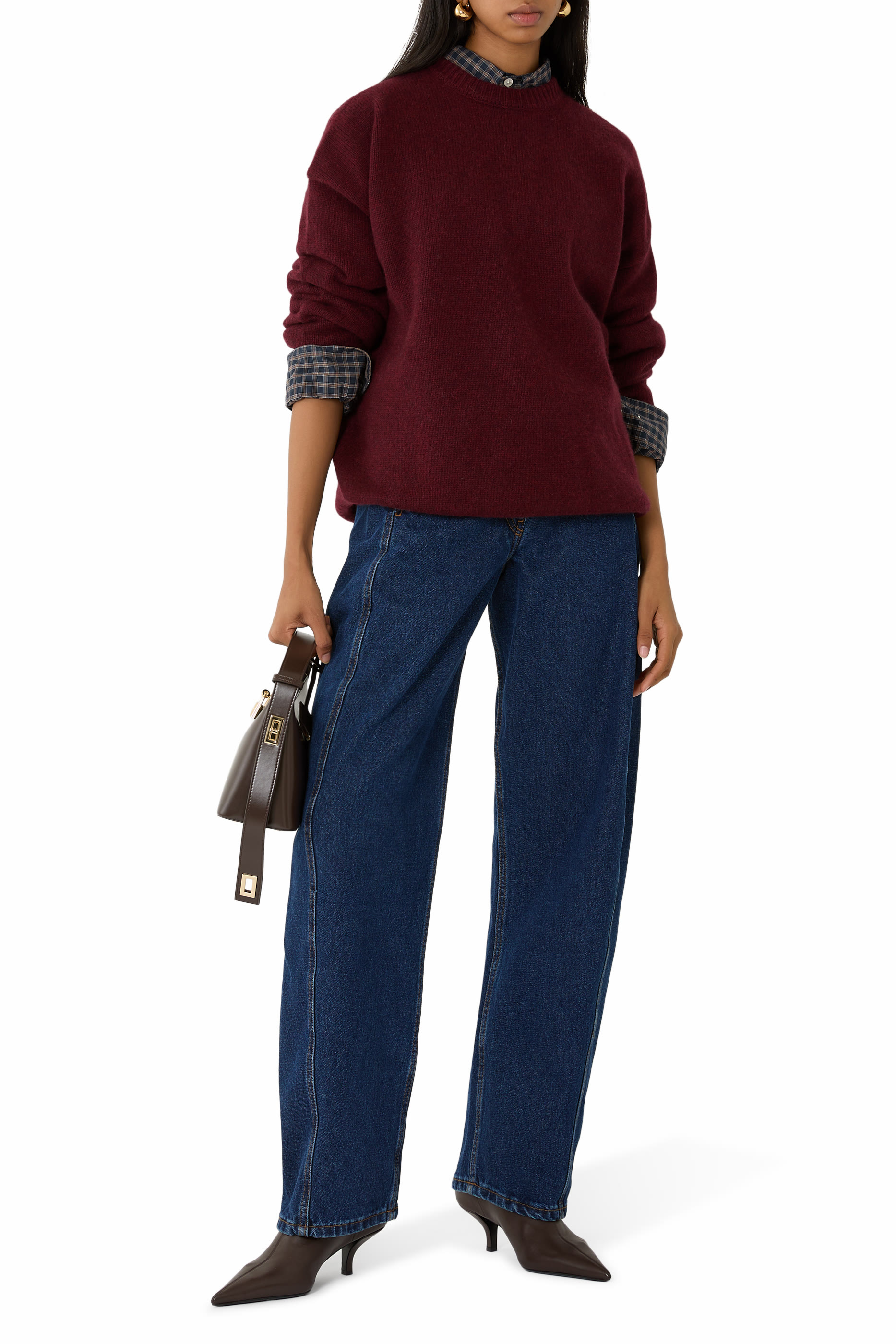 بوت 50 بطول الكاحل جلد