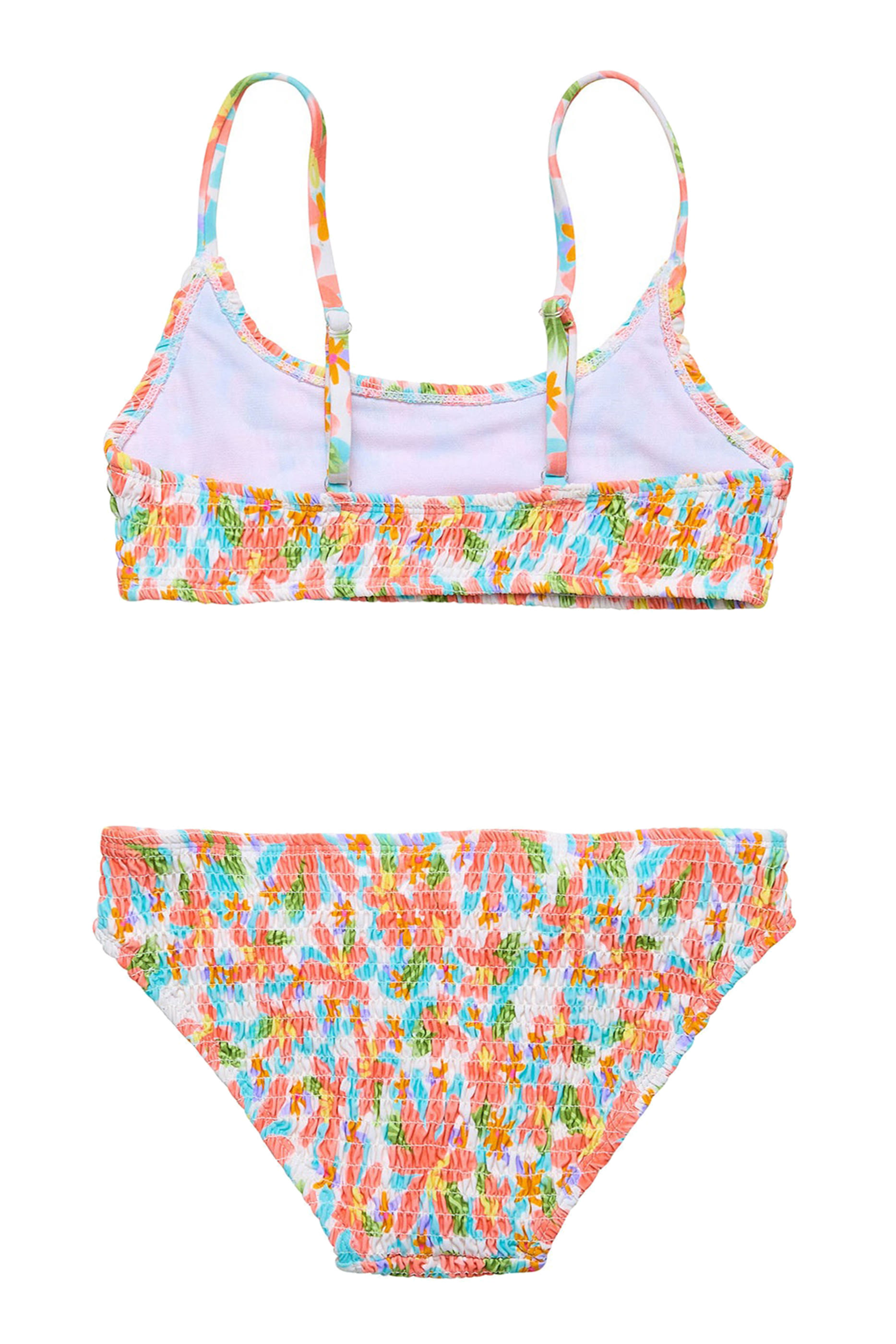 طقم بيكني هاوايان لوا مستدام مكشكش للأطفال