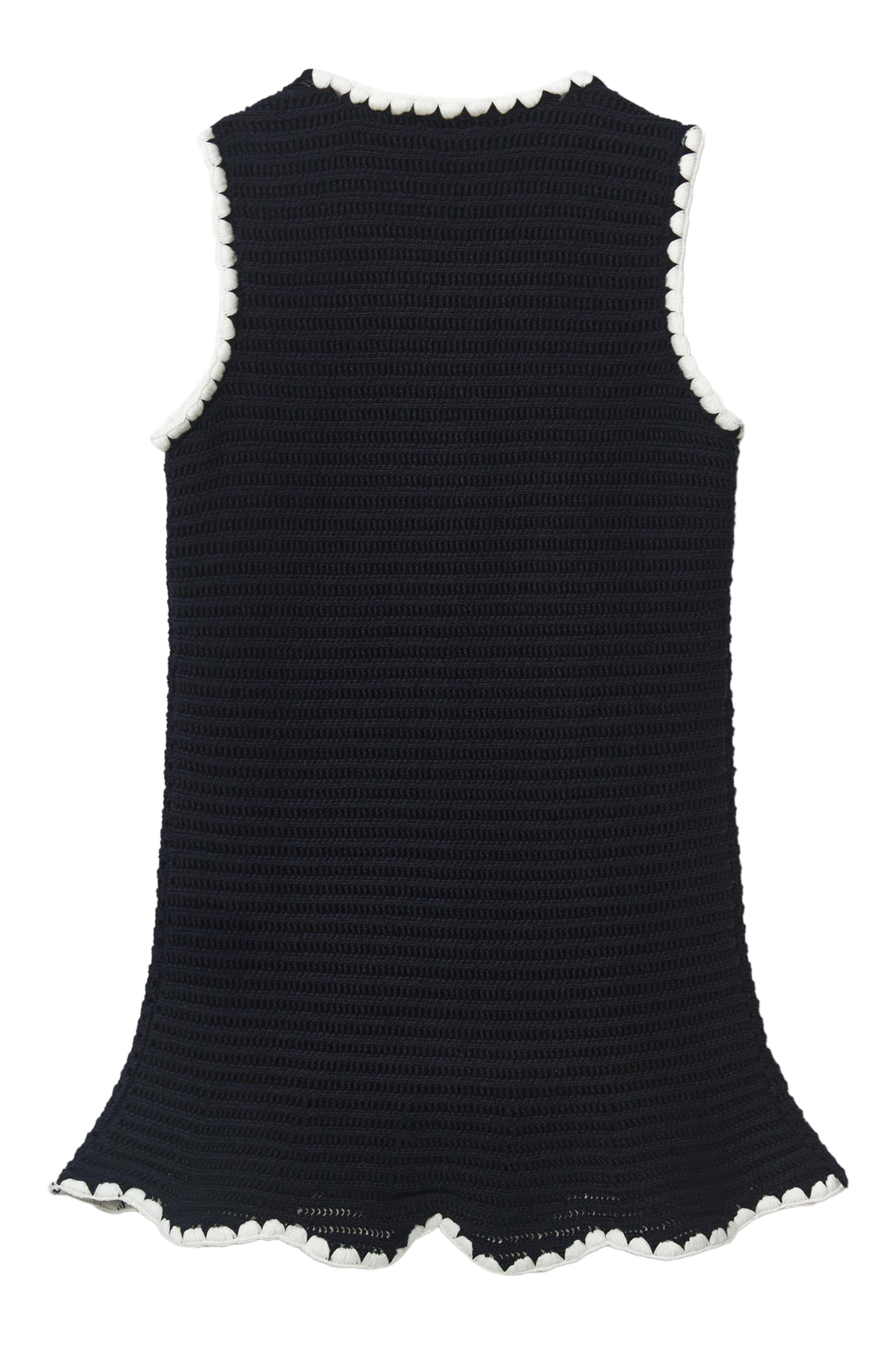 فستان قصير كروشيه للأطفال